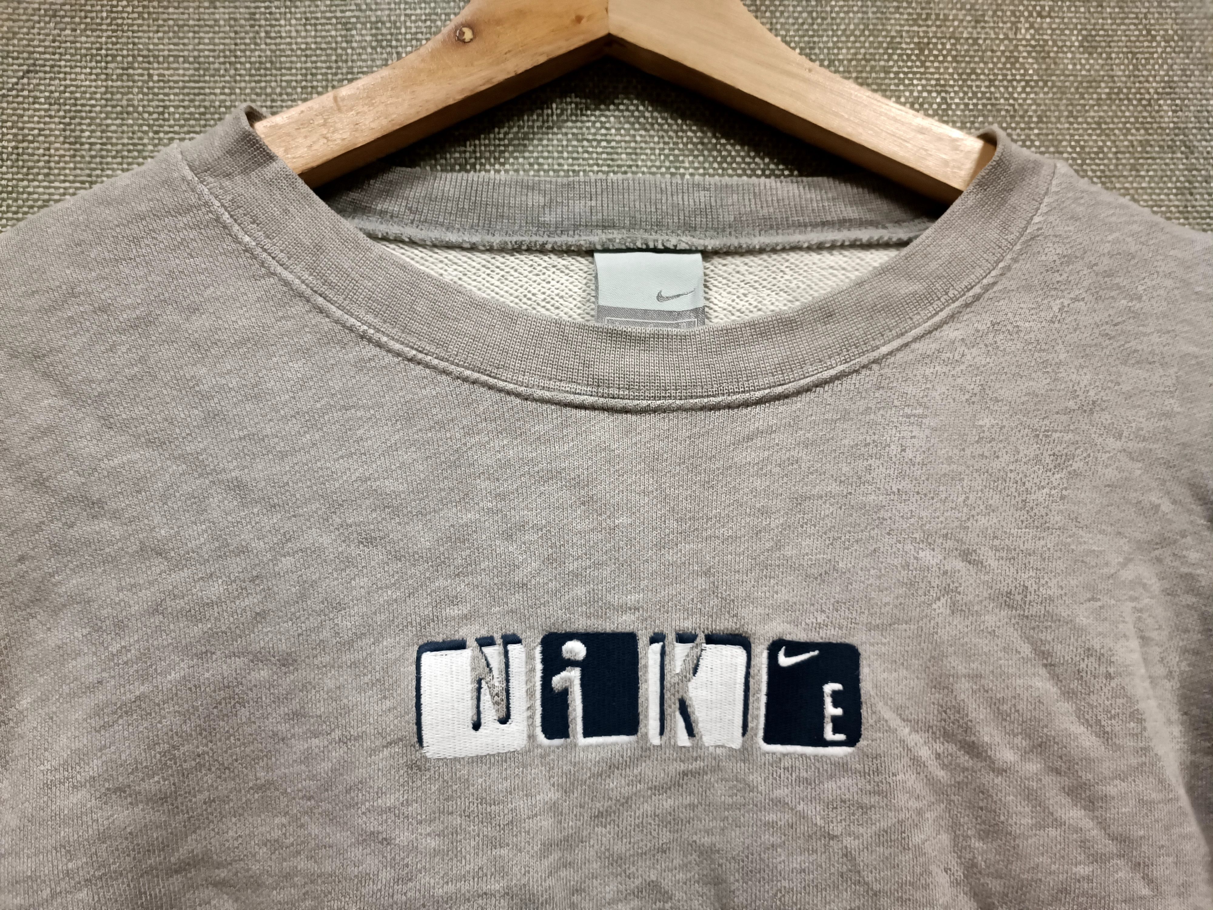 Nike × Vintage vintage sweatshirt nike spell out embroidery Size S / US 4 / IT 40 - 2 Thumbnail