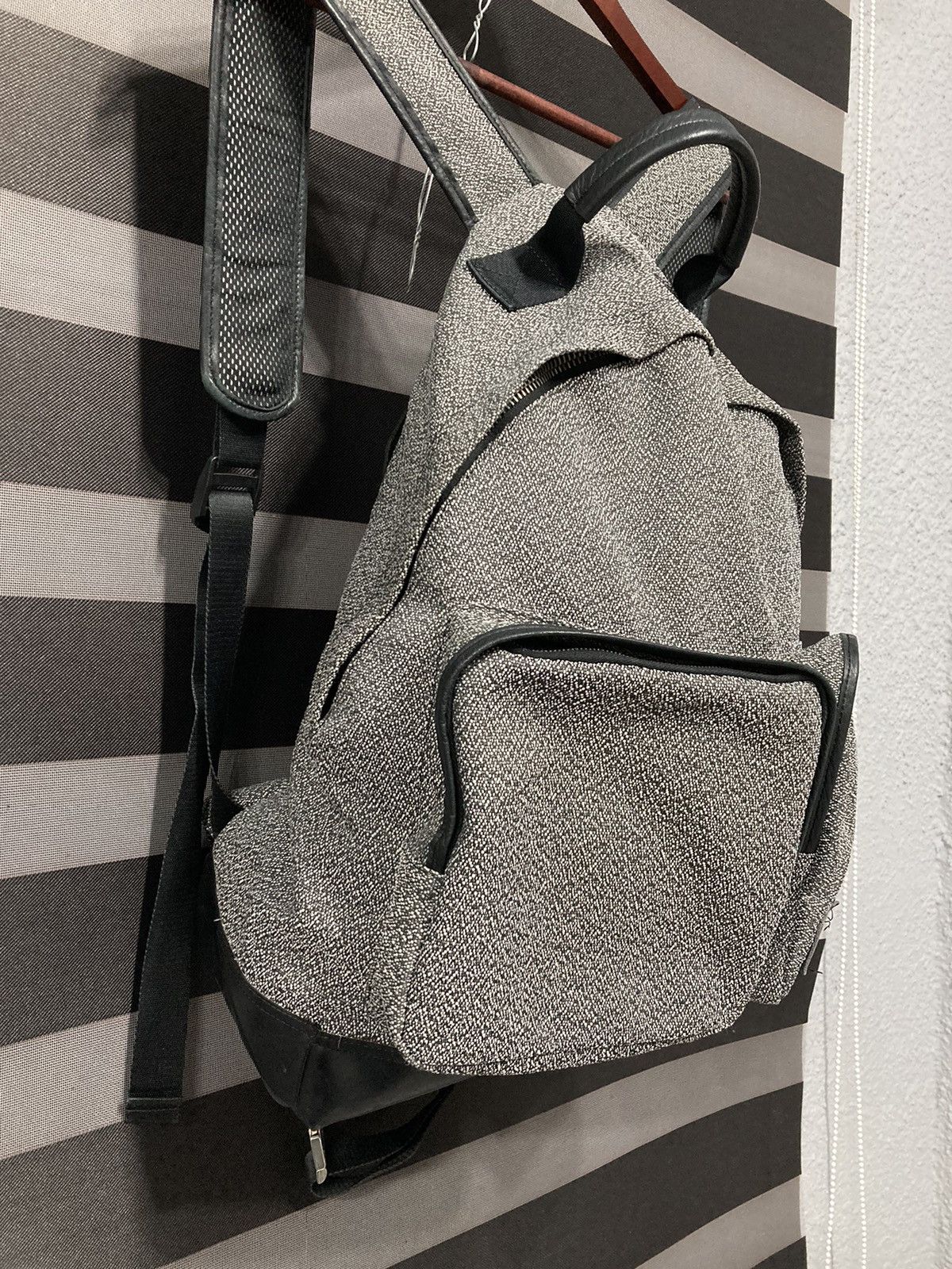 Kris Van Assche FW13 Light Gray Melange Backpack Size ONE SIZE - 4 Thumbnail