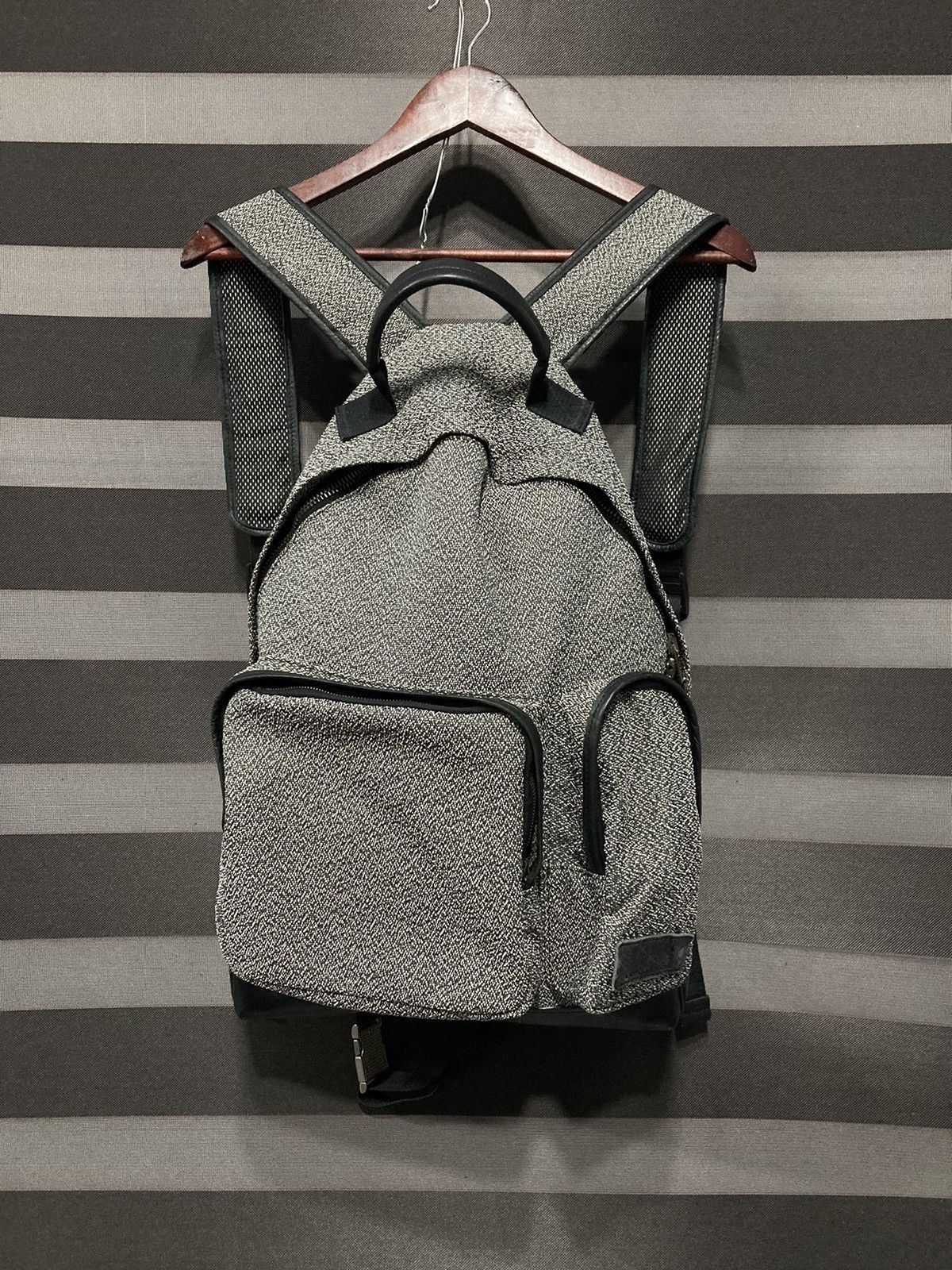 Kris Van Assche FW13 Light Gray Melange Backpack Size ONE SIZE - 3 Thumbnail
