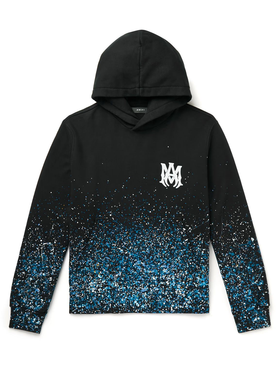 image of Amiri Black Ma Crystal Painter Hoodie, Men's (Size XS)