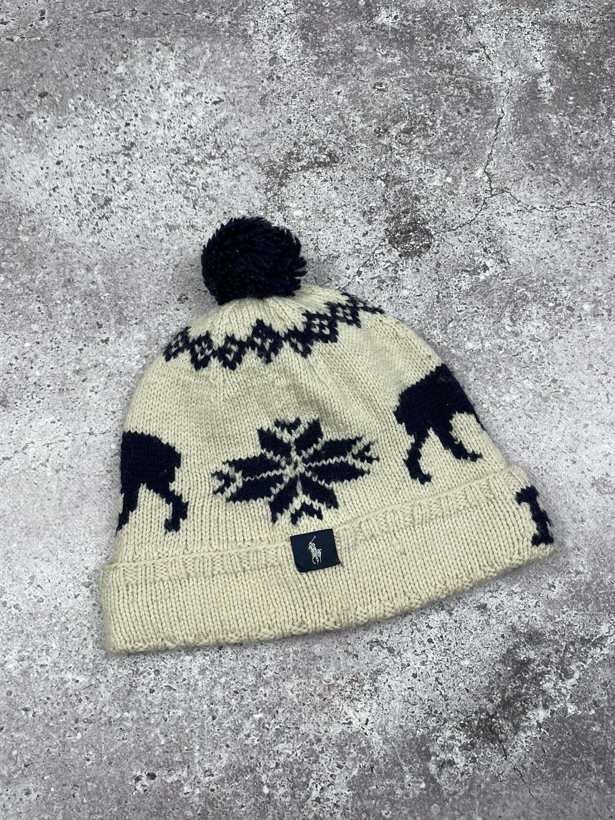 Vintage Vintage Polo Ralph Lauren Knit Wool Hat Size ONE SIZE - 2 Thumbnail