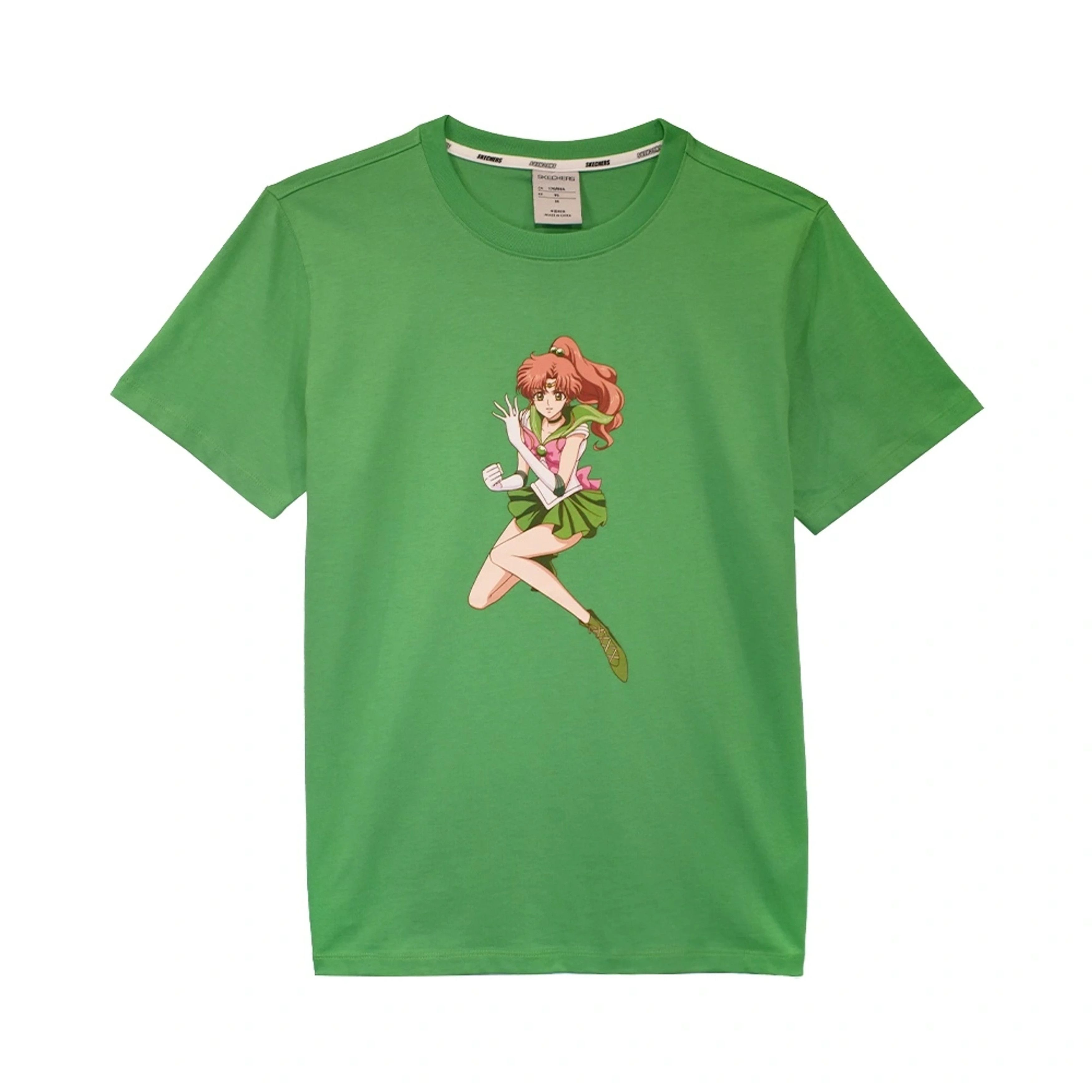 image of Anima x Cartoon Network Skechers Sailor Moon Japan Anime Tee Hookup Akira Devilman in Green (Size L