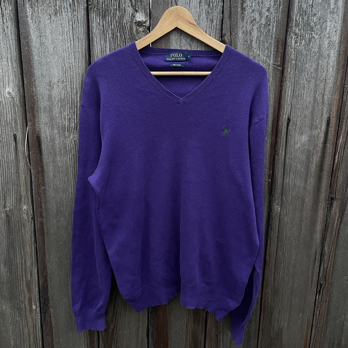 Polo Ralph Lauren Luxury Polo Ralph Lauren Sweater V Neck Size M Streetwear Size US M / EU 48-50 / 2 - 1 Thumbnail