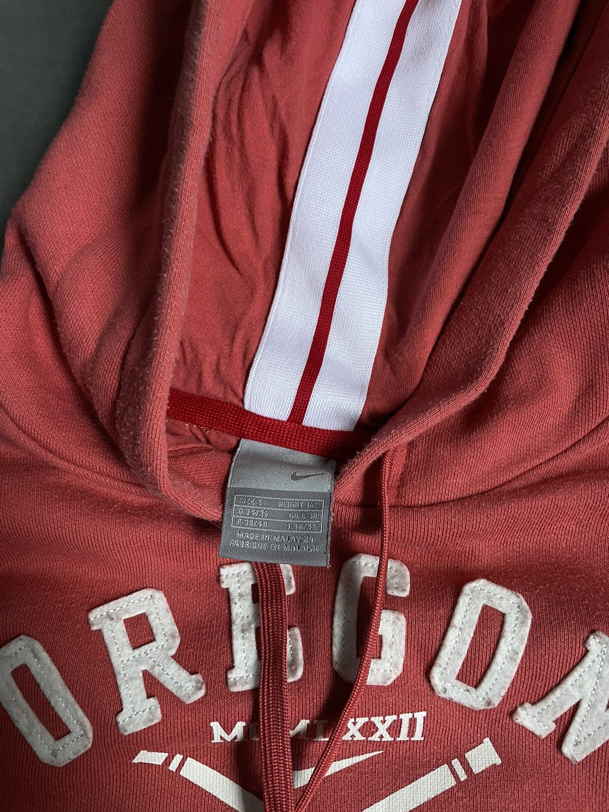 Nike × Vintage Vintage Nike Oregon Hoodie 72 Small Swoosh Y2k Size S / US 4 / IT 40 - 4 Thumbnail