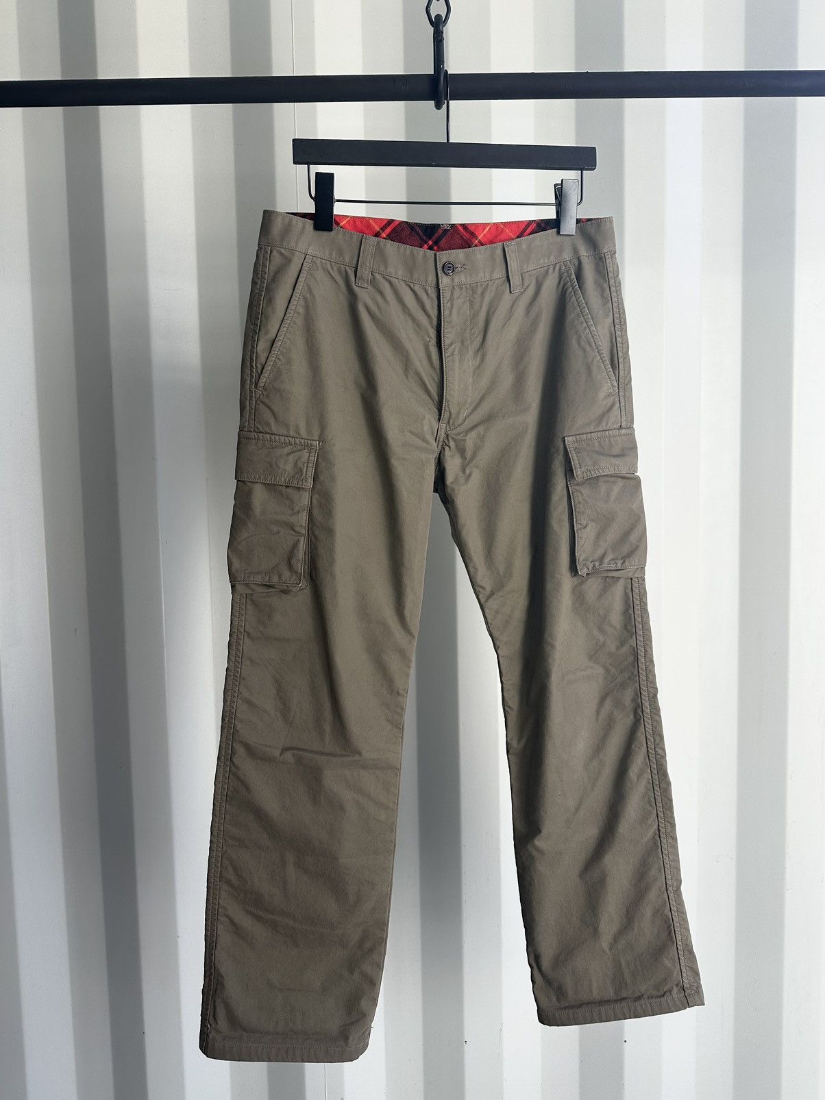 Comme des Garcons Homme Flannel Lined Cargo Pants Size US 32 / EU 48 - 1 Thumbnail