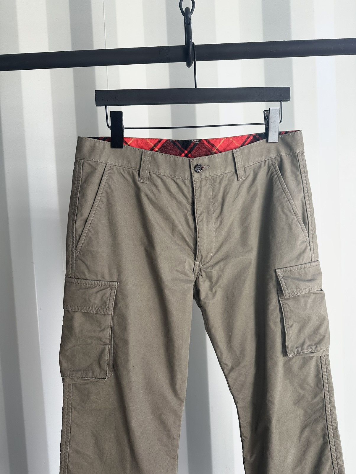 Comme des Garcons Homme Flannel Lined Cargo Pants Size US 32 / EU 48 - 2 Thumbnail