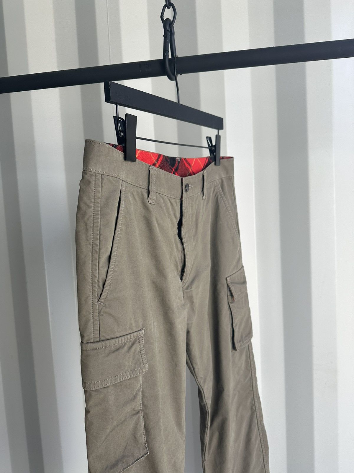 Comme des Garcons Homme Flannel Lined Cargo Pants Size US 32 / EU 48 - 3 Thumbnail