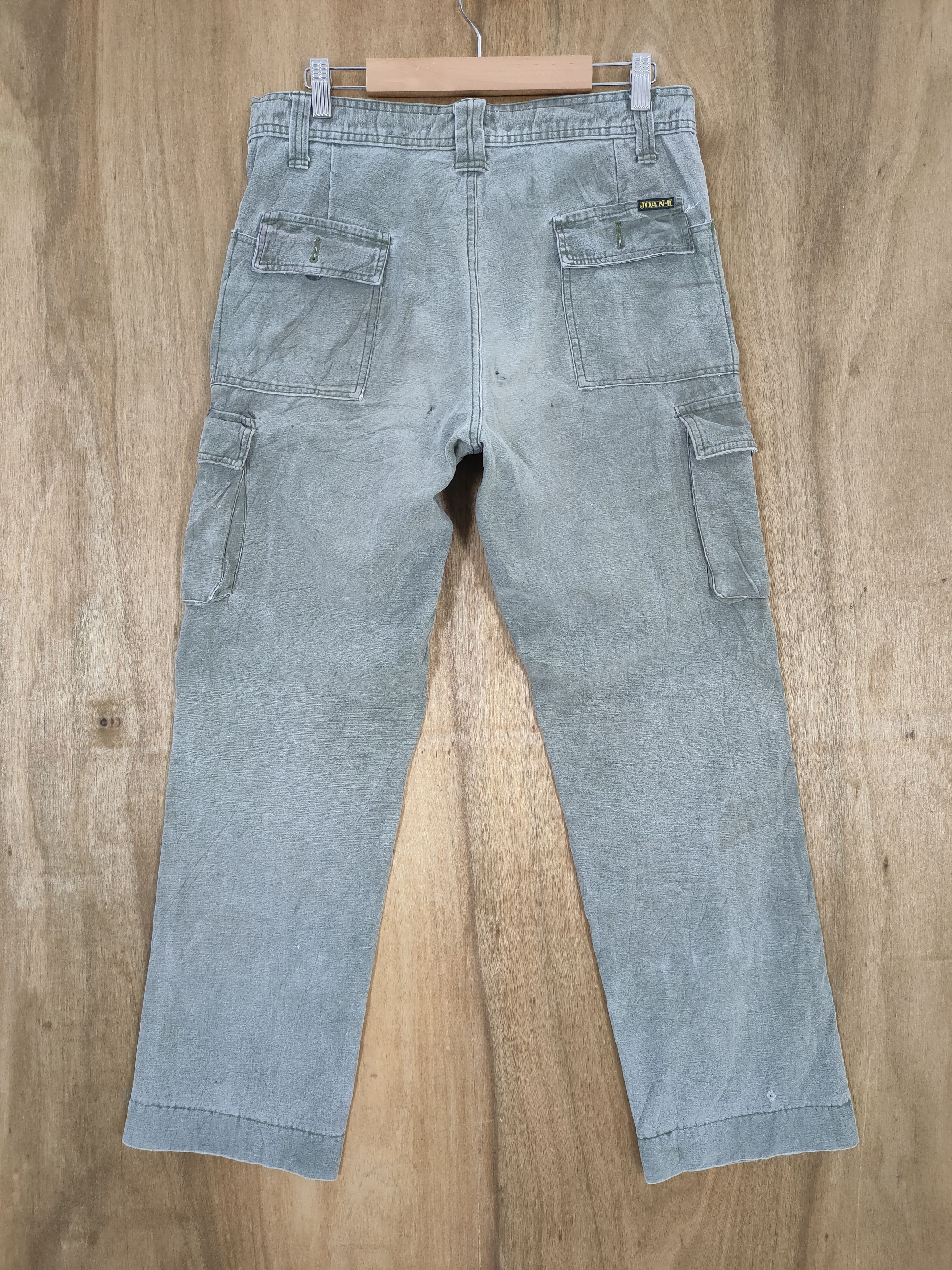 Japanese Brand JOAN FADED CARGO PANTS Size US 30 / EU 46 - 5 Thumbnail