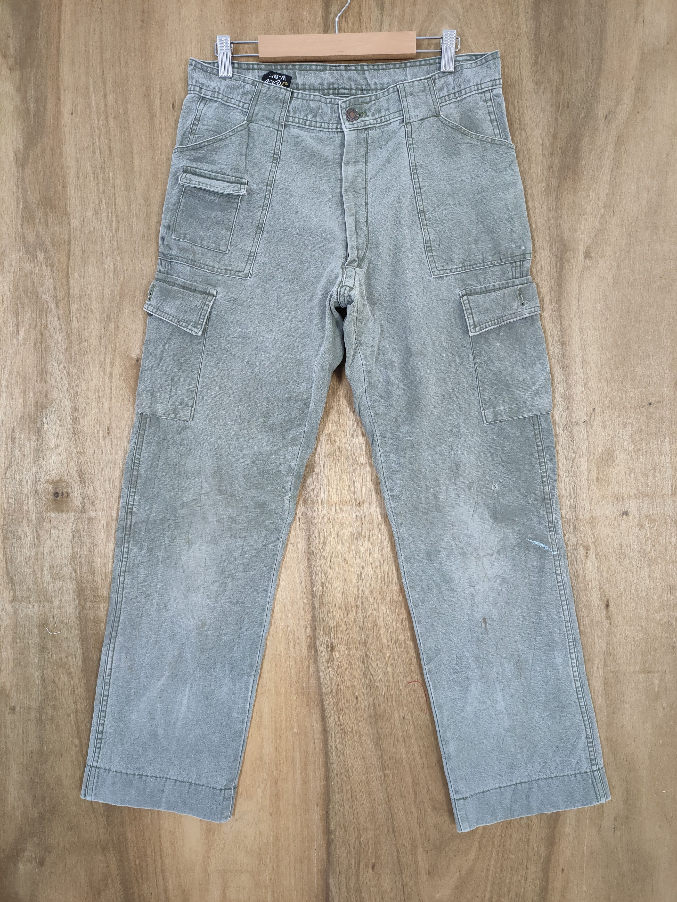 Japanese Brand JOAN FADED CARGO PANTS Size US 30 / EU 46 - 1 Thumbnail