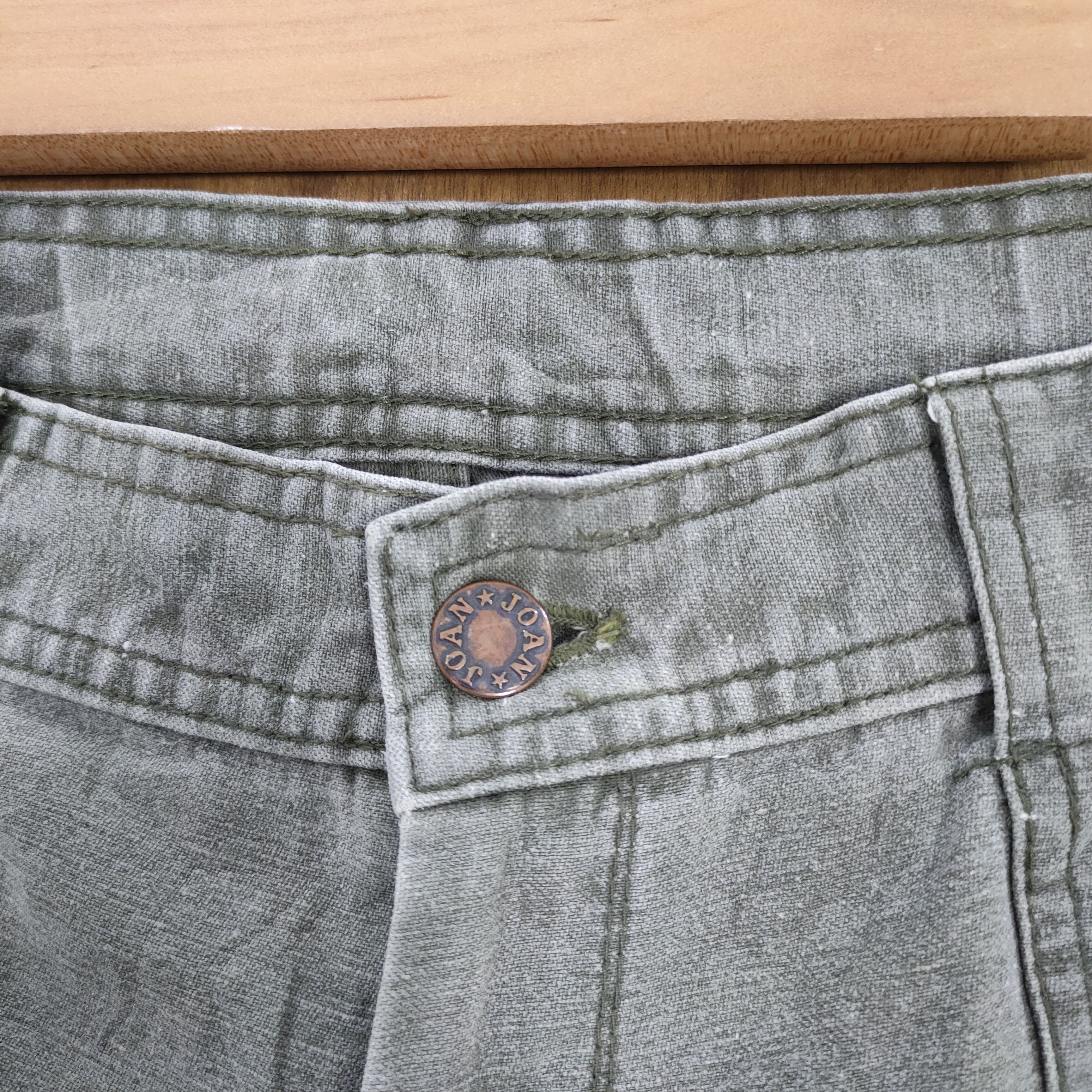 Japanese Brand JOAN FADED CARGO PANTS Size US 30 / EU 46 - 8 Thumbnail