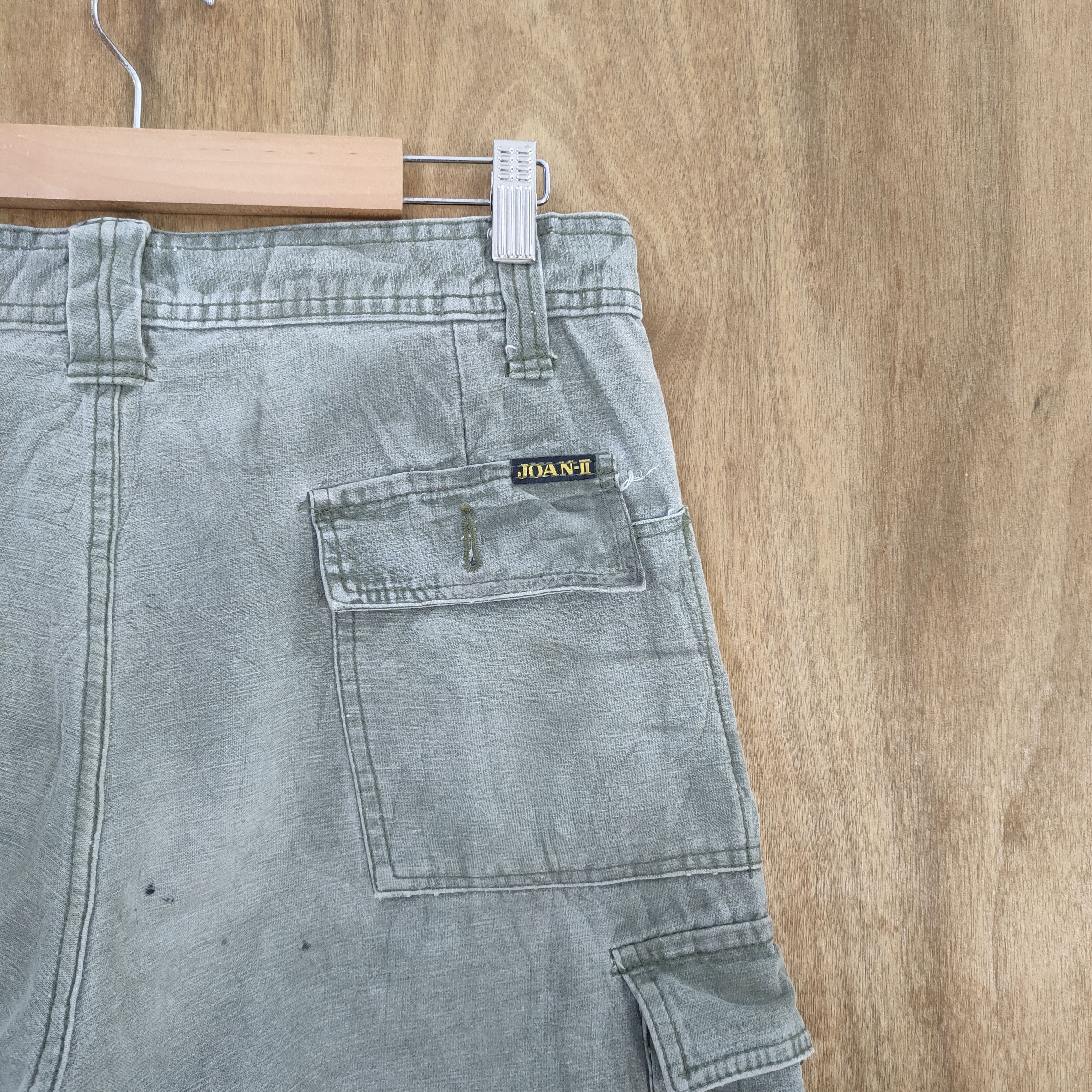 Japanese Brand JOAN FADED CARGO PANTS Size US 30 / EU 46 - 14 Thumbnail