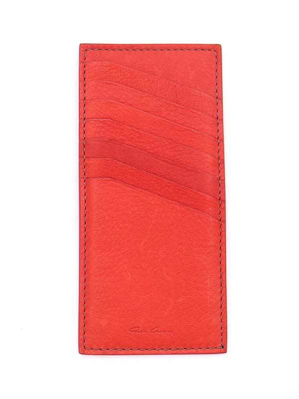 Rick Owens Rick Owens 17SS Leather Card Case Red 