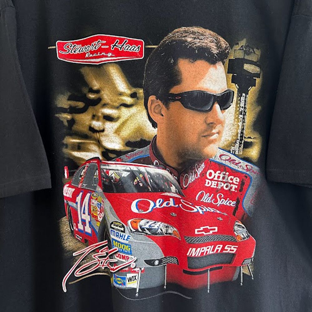 Chase Authentics × NASCAR × Vintage Chase Authentics Stewart-Haas Racing Tee Size US XXL / EU 58 / 5 - 3 Thumbnail