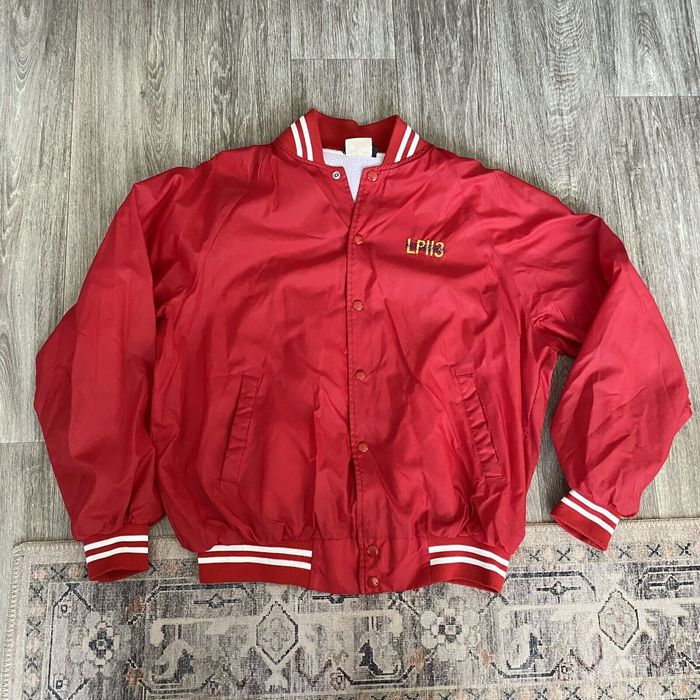 Vintage Vintage USS OKINAWA LPH-3 SATIN JACKET RED THE CORPS NAVY | Grailed