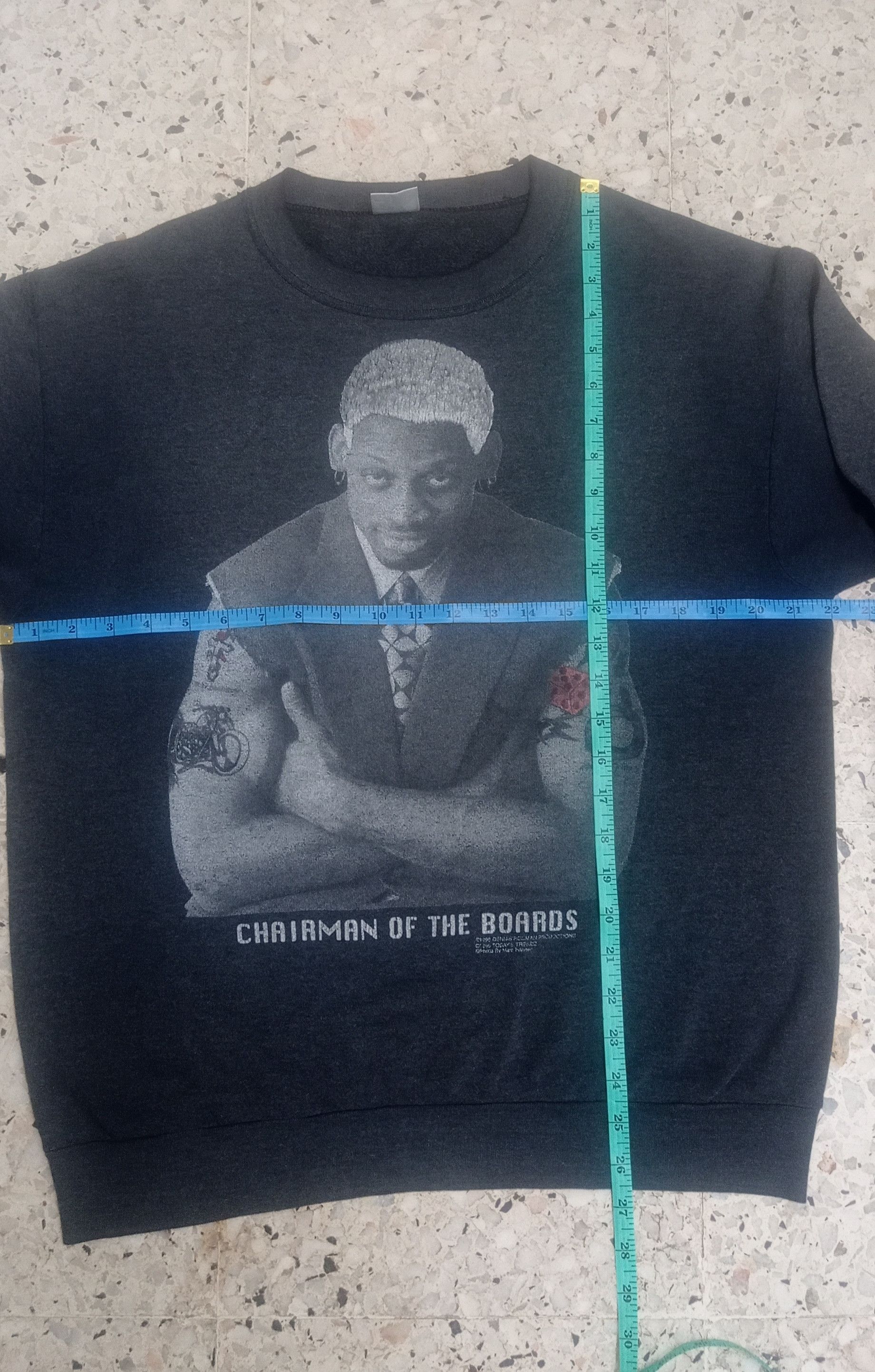 NBA Vintage 1996 Dennis Rodman Chairmen Of The Board Sweatshirt Size US L / EU 52-54 / 3 - 15 Thumbnail