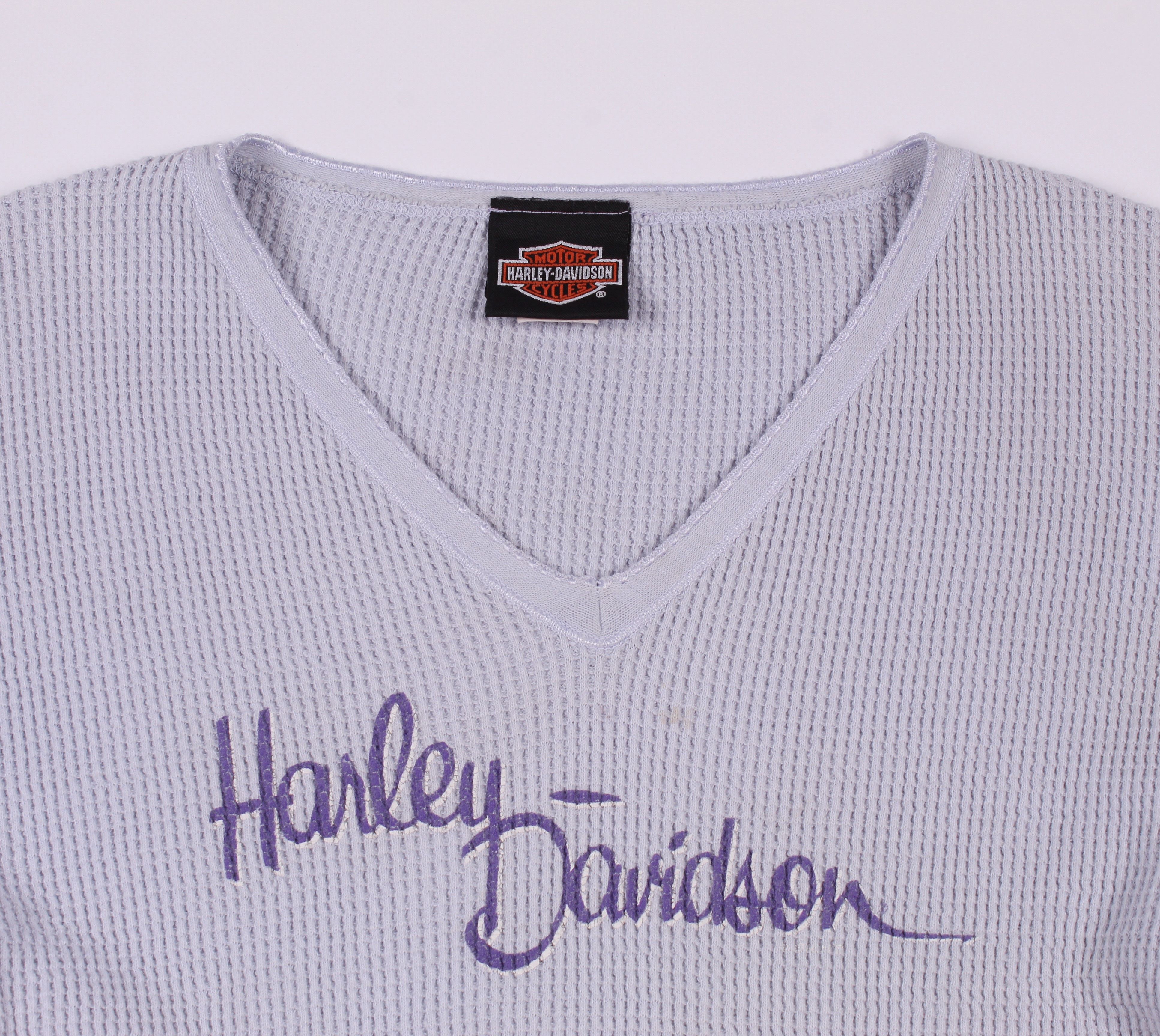 Harley Davidson × Vintage Vintage Harley Davidson Cute Blue T-shirt Size M / US 6-8 / IT 42-44 - 2 Thumbnail