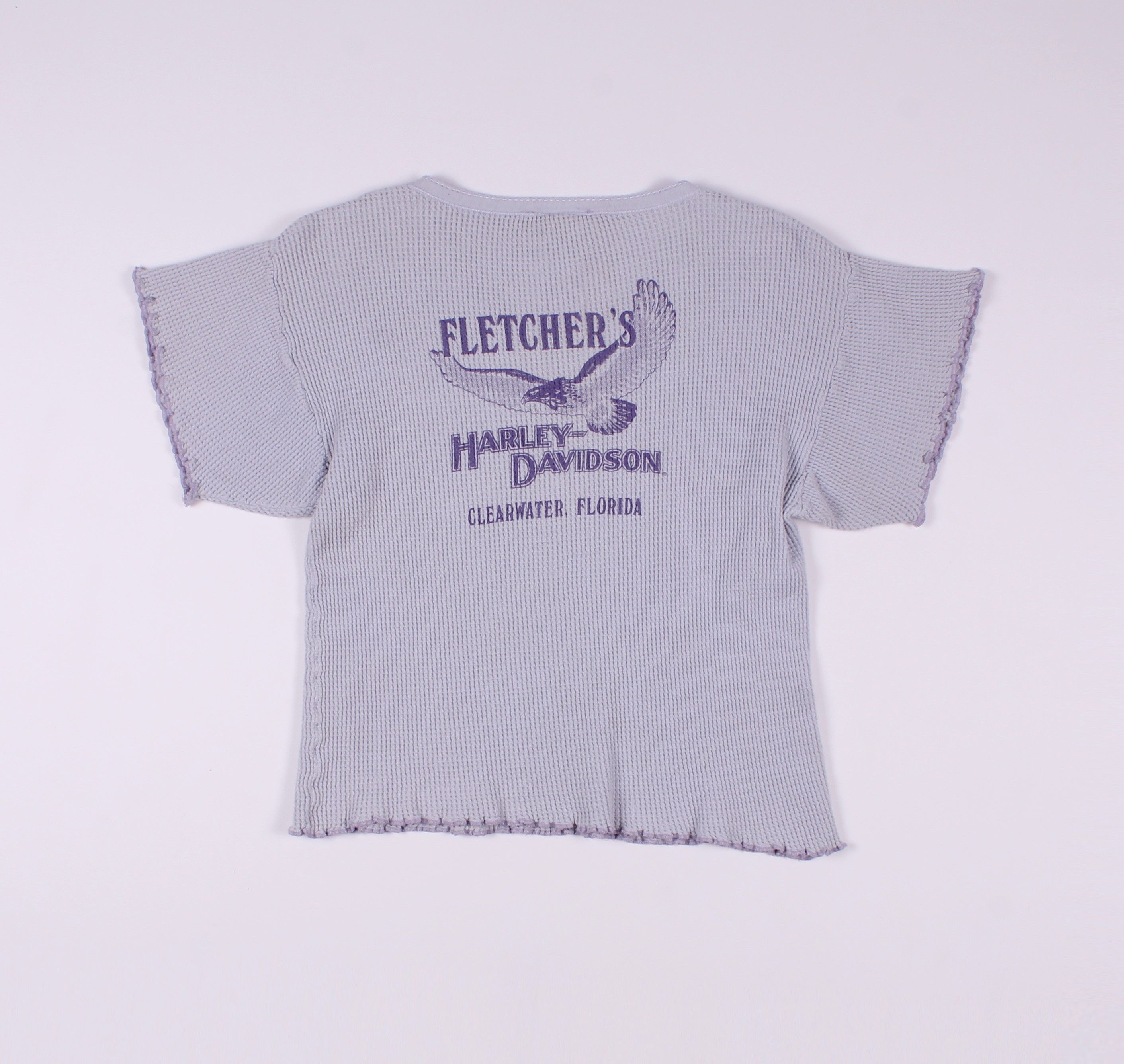 Harley Davidson × Vintage Vintage Harley Davidson Cute Blue T-shirt Size M / US 6-8 / IT 42-44 - 6 Thumbnail