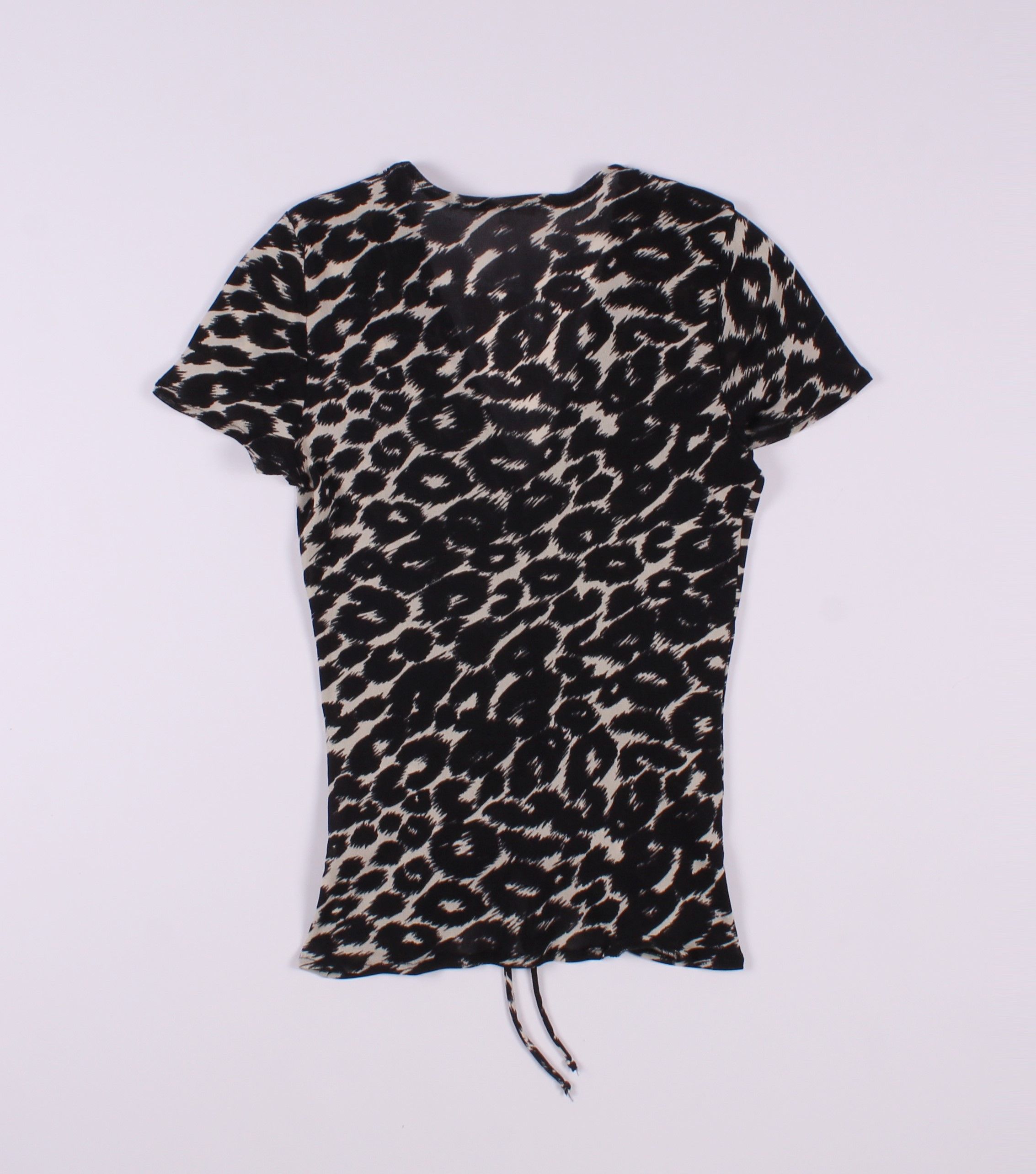 Vintage Vintage KOOKAI Y2K Leopard Print Mesh Top Size S / US 4 / IT 40 - 8 Thumbnail