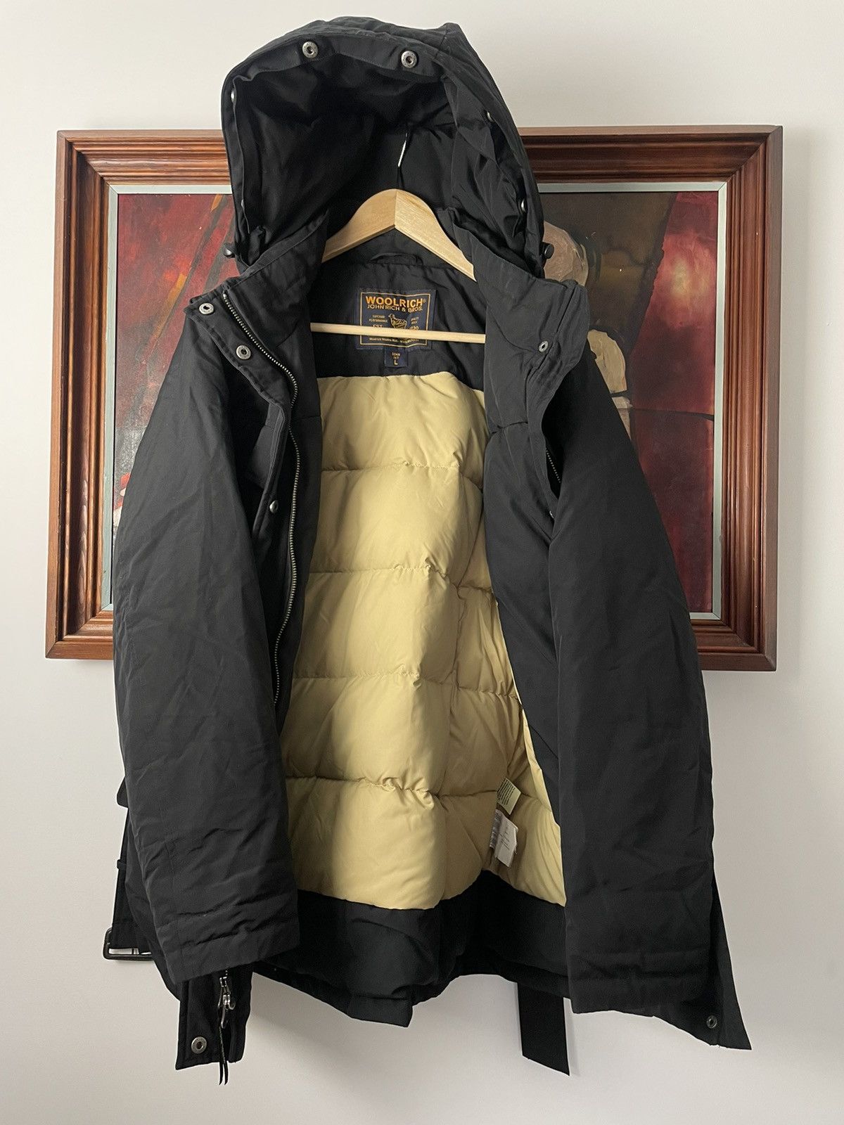 Woolrich Woolen Mills Woolrich John Rich&Bros Black Down Parka Jacket Down Hype Size L / US 10 / IT 46 - 4 Thumbnail