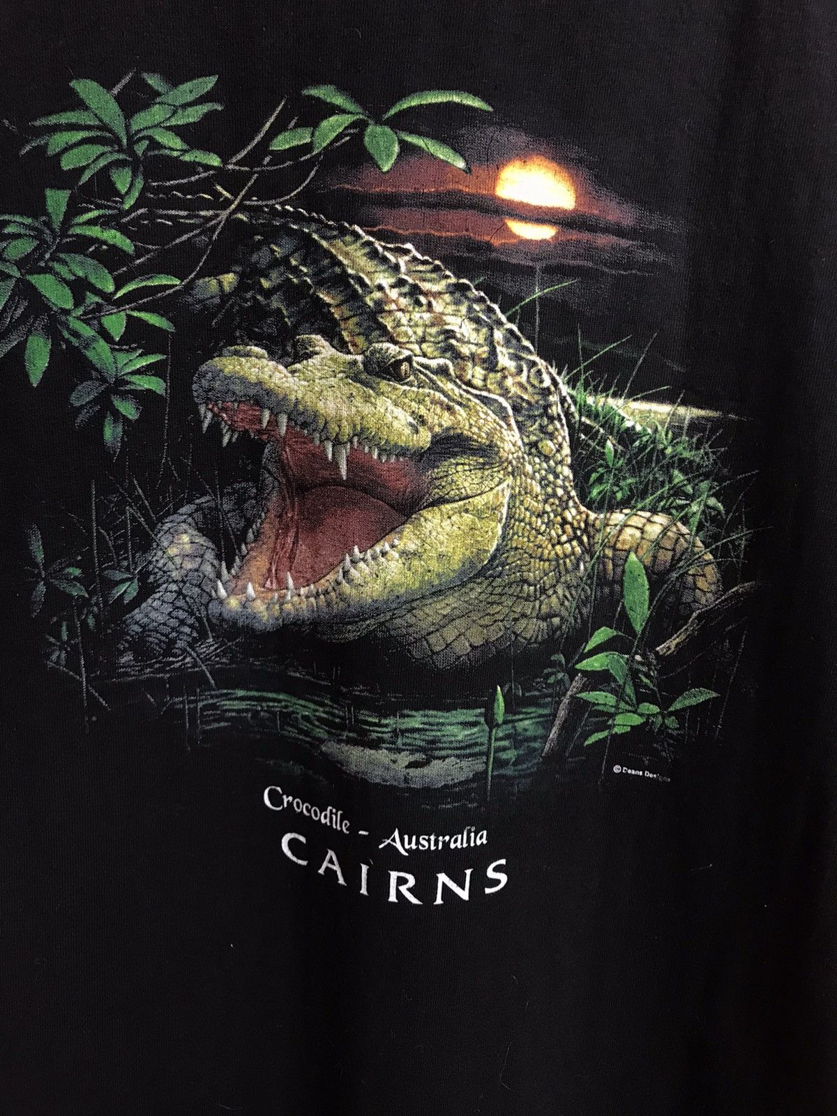 Vintage Vintage Crocodile Australia streetwear animal tee Size US L / EU 52-54 / 3 - 3 Thumbnail
