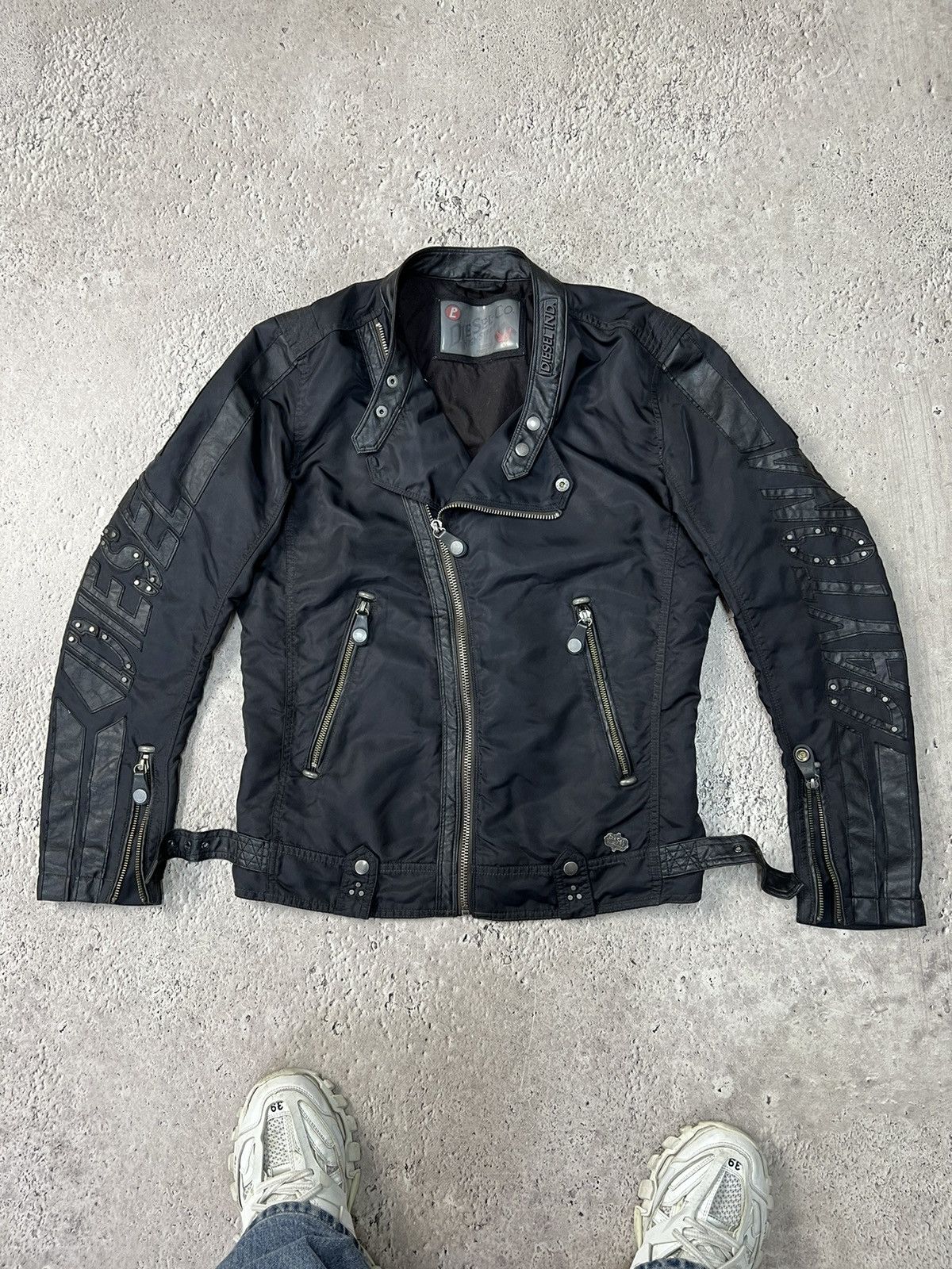 Diesel × Racing × Vintage Vintage Y2K logo Daytona Diesel racing jacket ...