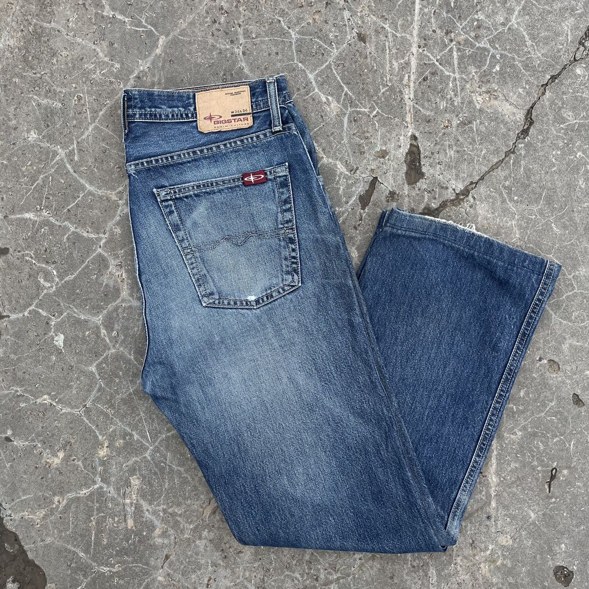 Big Star × Vintage Vintage Big Star Blue Jeans W34xL34 90s Streetwear Pants Size US 34 / EU 50 - 1 Thumbnail