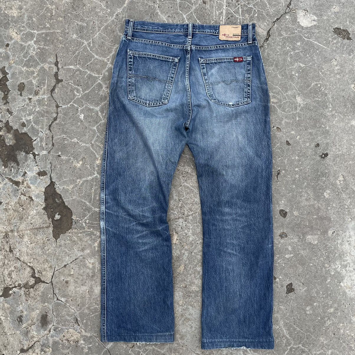 Big Star × Vintage Vintage Big Star Blue Jeans W34xL34 90s Streetwear Pants Size US 34 / EU 50 - 2 Thumbnail