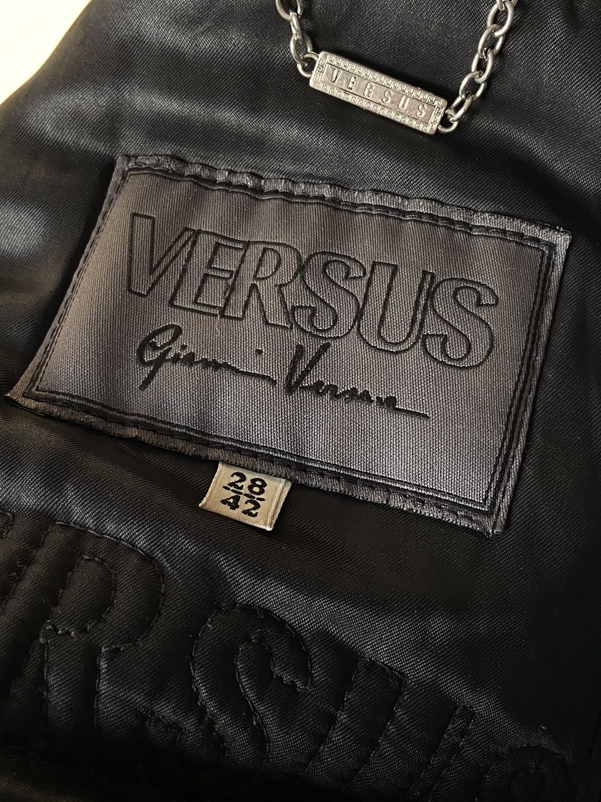 Versace gianni versace vintage leather jacket gothic black Size US XS / EU 42 / 0 - 6 Thumbnail