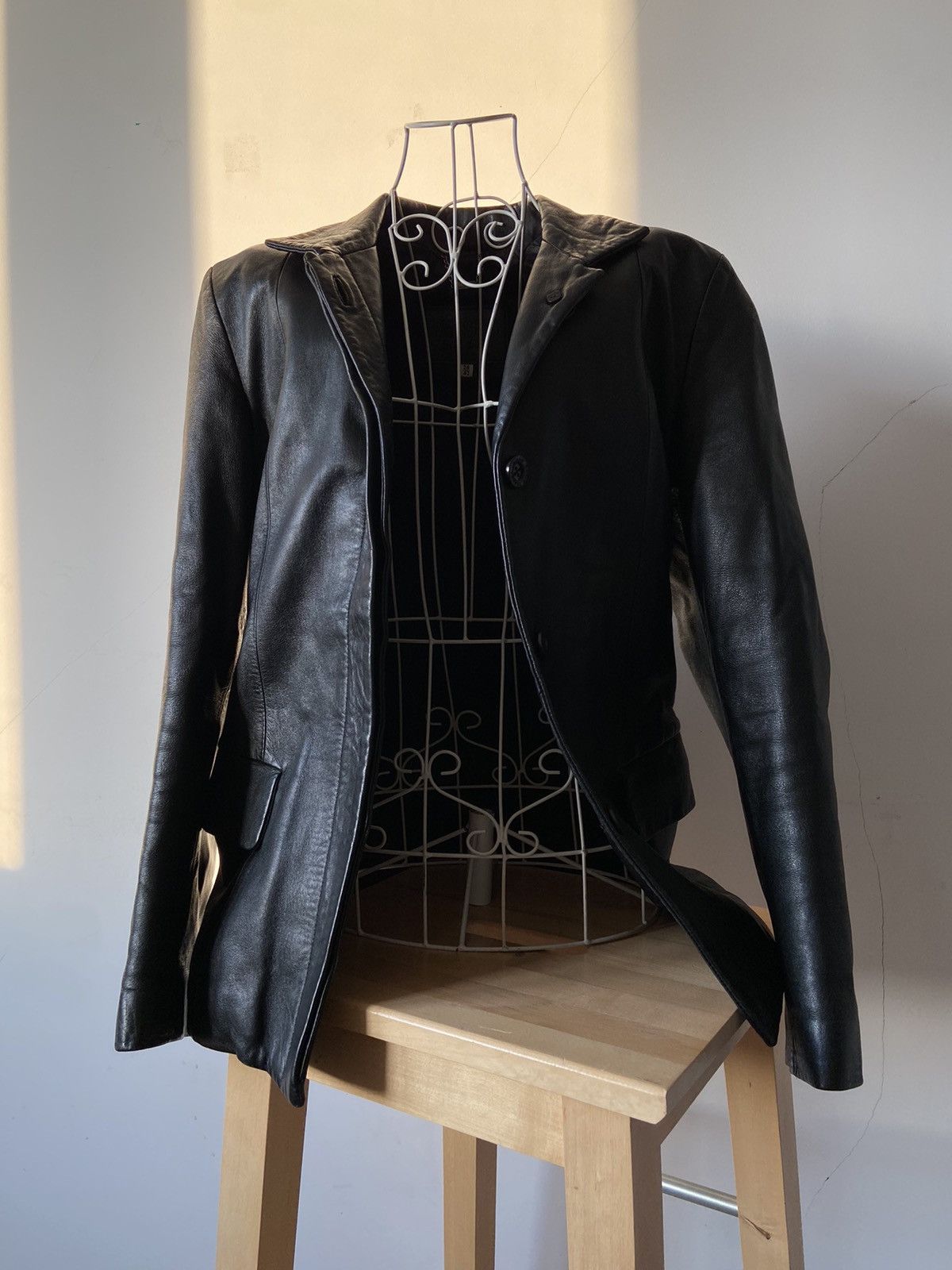 Versace gianni versace vintage leather jacket gothic black Size US XS / EU 42 / 0 - 1 Thumbnail