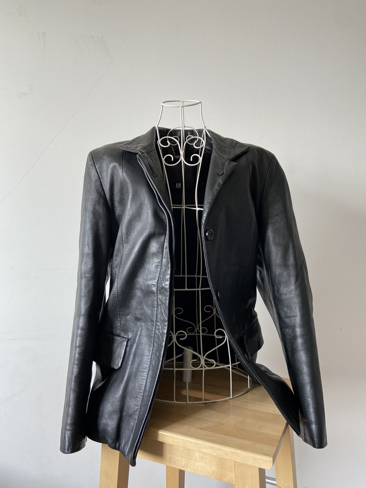 Versace gianni versace vintage leather jacket gothic black Size US XS / EU 42 / 0 - 3 Thumbnail
