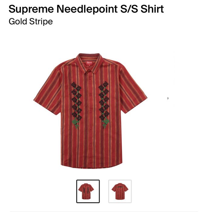 Supreme needlepoint s/s shirt | Grailed