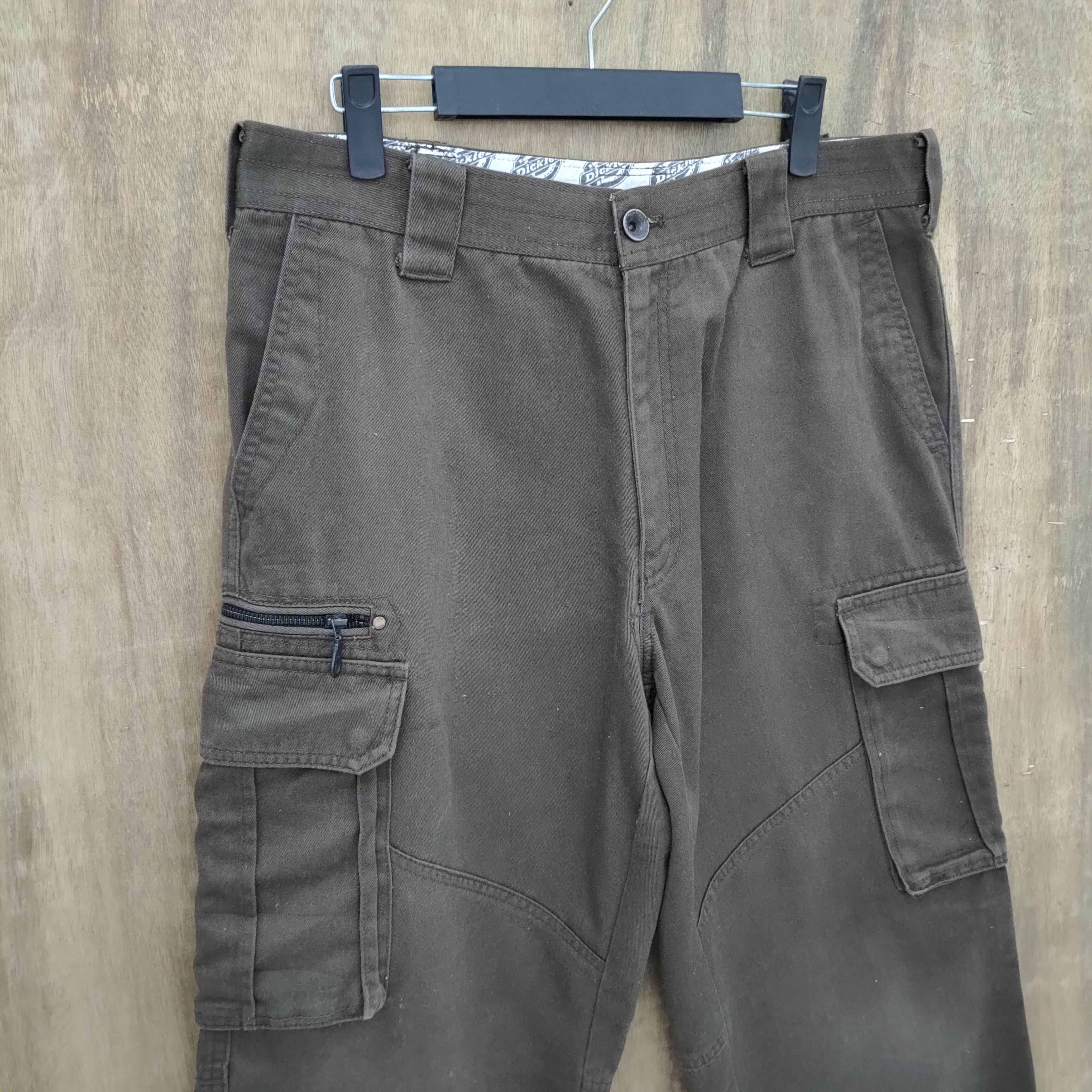Dickies × Vintage VINTAGE DICKIES BROWN CARGO PANTS Size US 34 / EU 50 - 4 Thumbnail