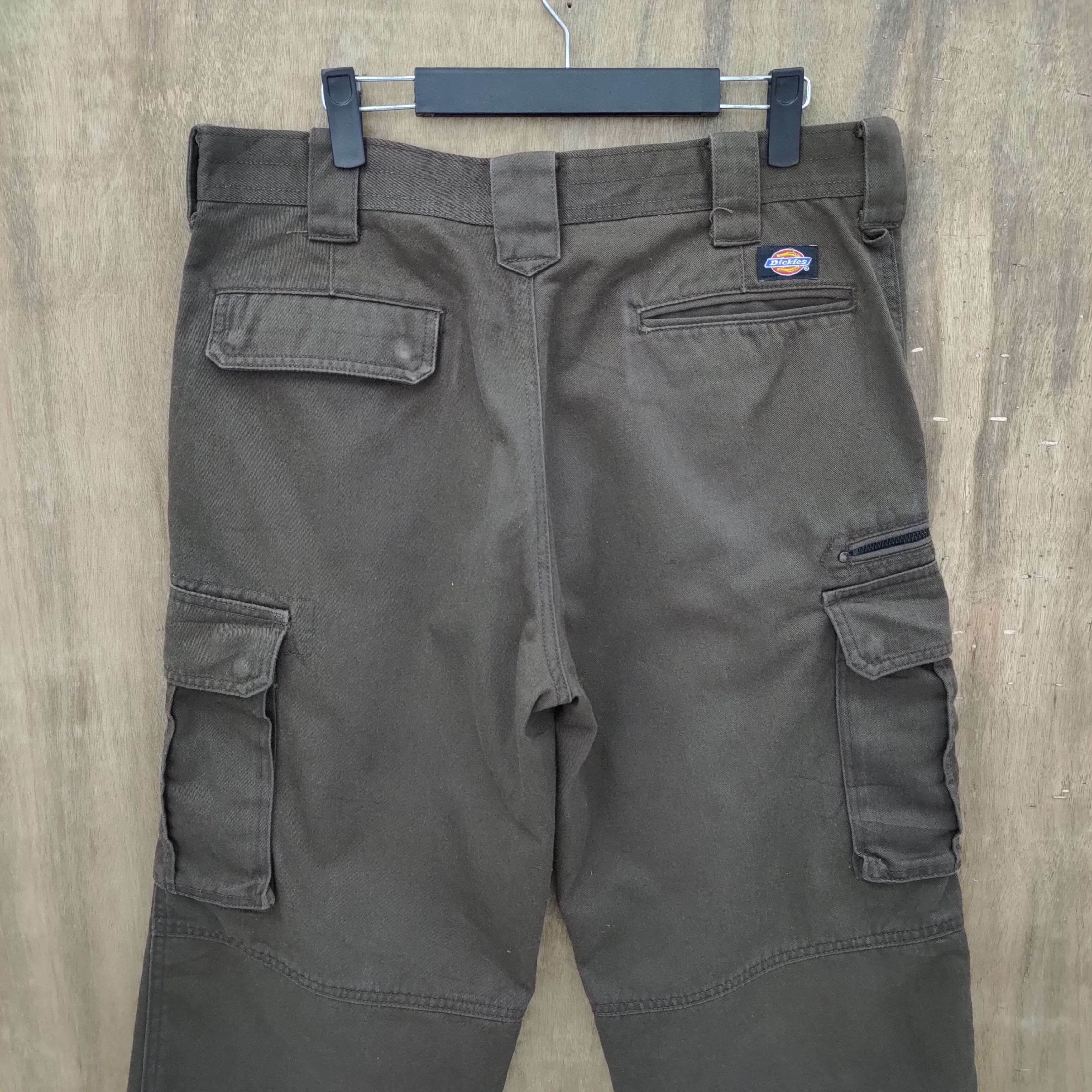 Dickies × Vintage VINTAGE DICKIES BROWN CARGO PANTS Size US 34 / EU 50 - 7 Thumbnail