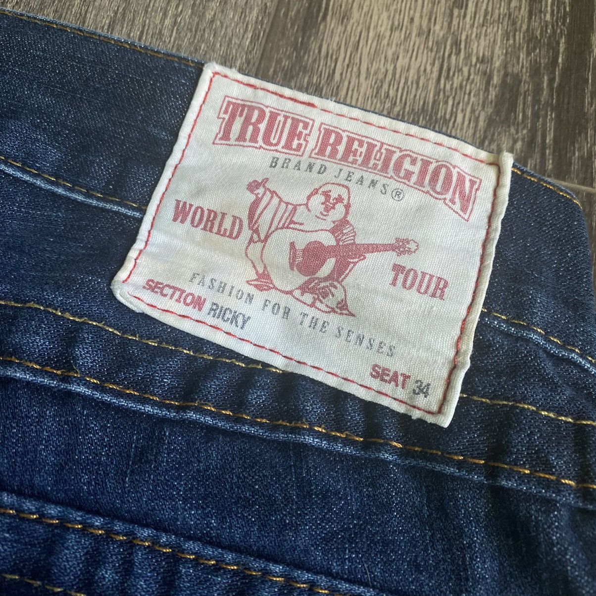 True Religion Vintage Y2K True Religion Ricky Stitch Straight Jeans 32x34 Size US 32 / EU 48 - 4 Thumbnail