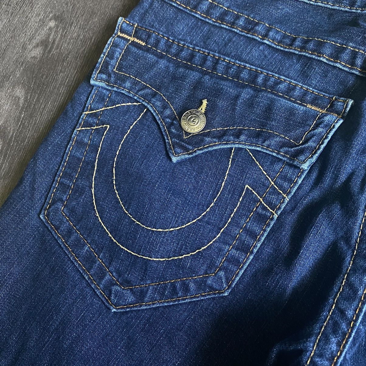 True Religion Vintage Y2K True Religion Ricky Stitch Straight Jeans 32x34 Size US 32 / EU 48 - 5 Thumbnail