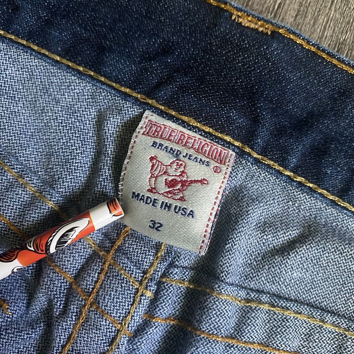 True Religion Vintage Y2K True Religion Ricky Stitch Straight Jeans 32x34 Size US 32 / EU 48 - 11 Thumbnail