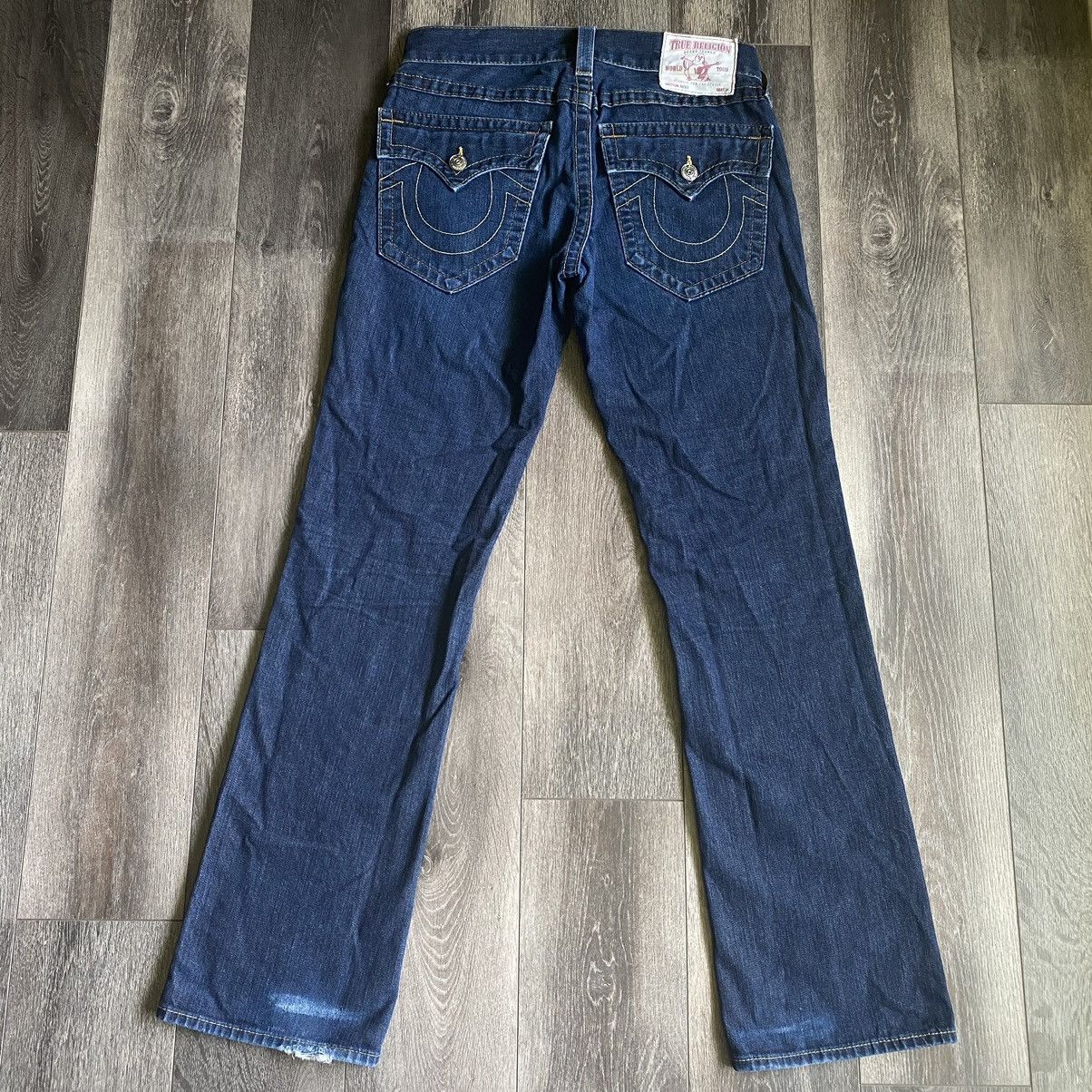 True Religion Vintage Y2K True Religion Ricky Stitch Straight Jeans 32x34 Size US 32 / EU 48 - 2 Thumbnail