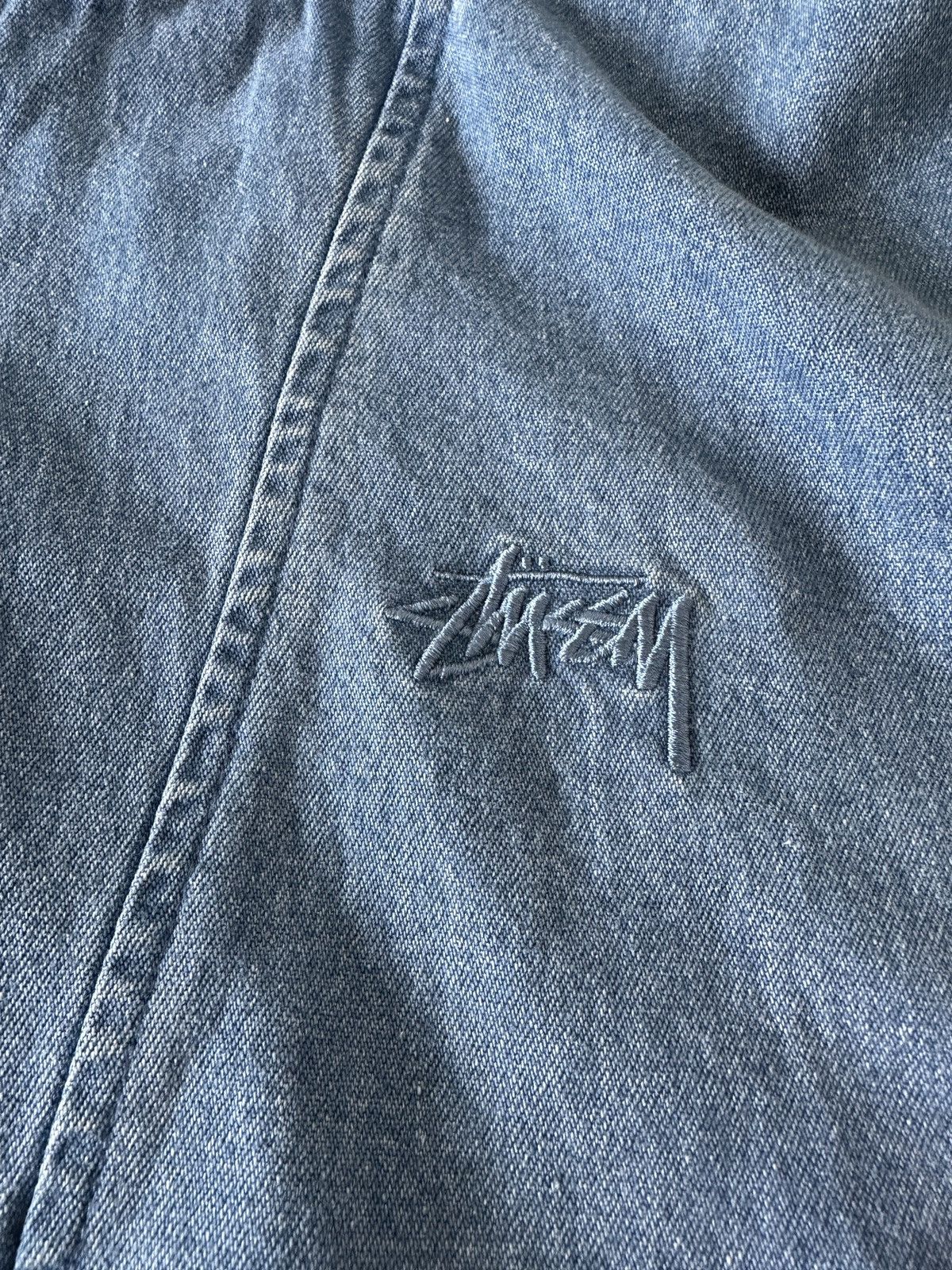 Stussy Stussy hooded denim anorak jacket S/S16 Size US L / EU 52-54 / 3 - 4 Thumbnail