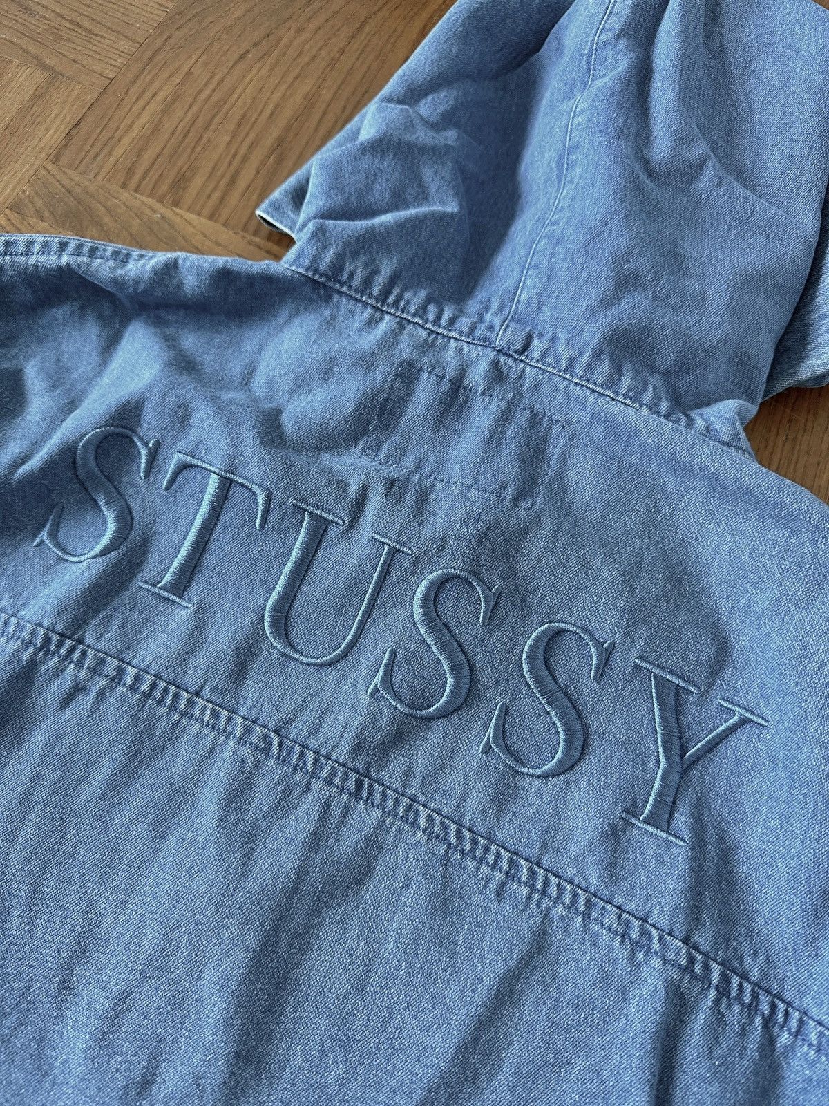 Stussy Stussy hooded denim anorak jacket S/S16 Size US L / EU 52-54 / 3 - 5 Thumbnail