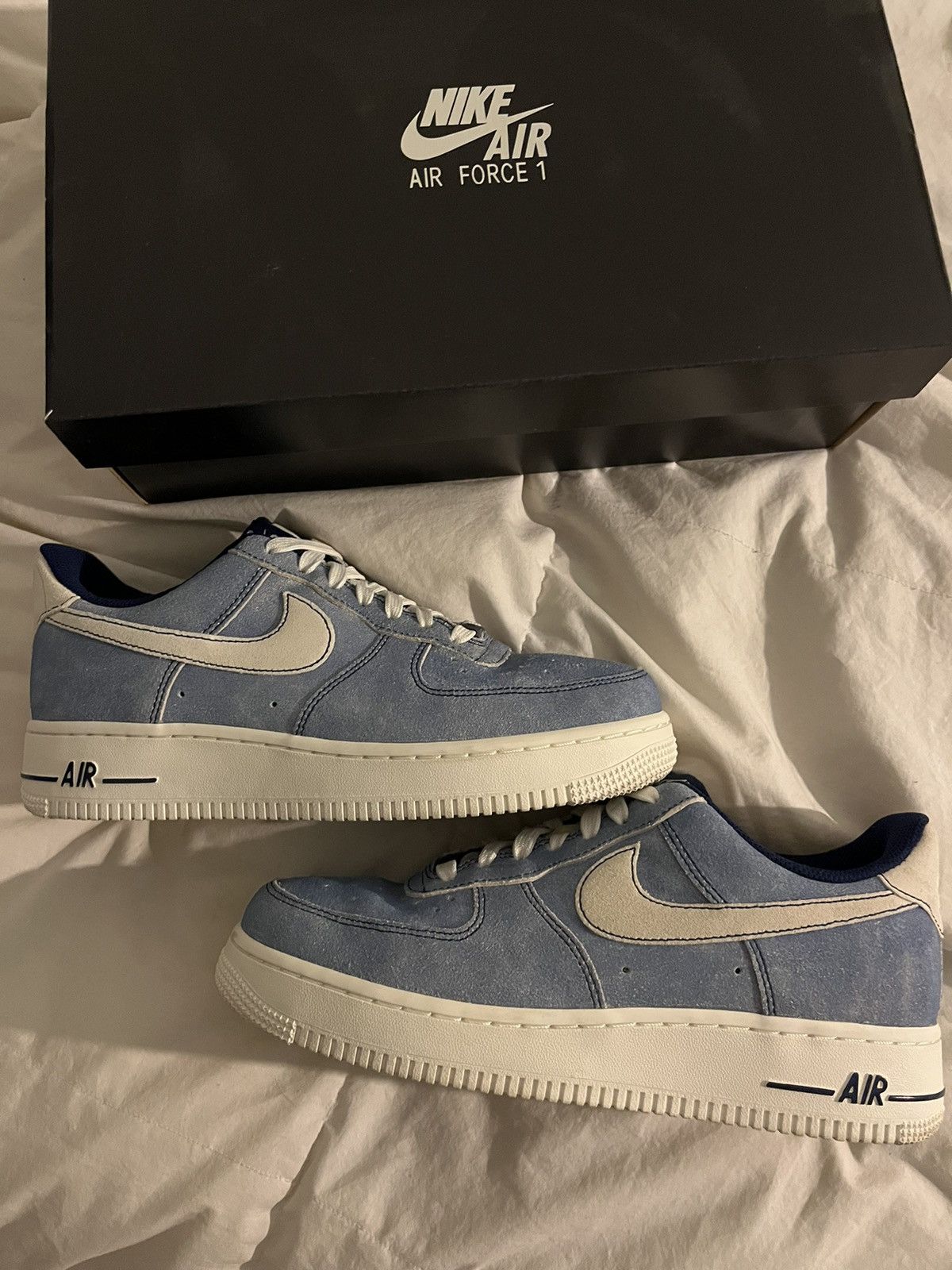dusty blue suede air force 1