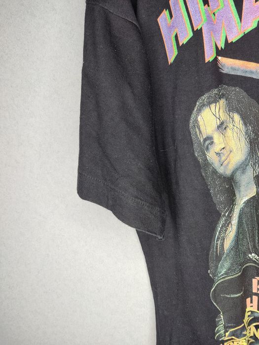 Chemise boutonnée noire Bret Hart The Hitman pour hommes