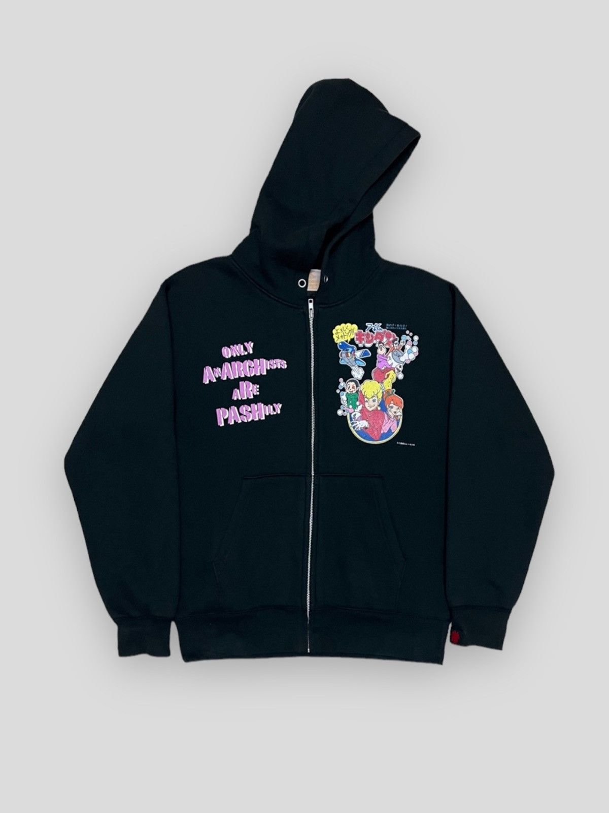 image of Beauty Beast x Vintage Send Offerjapan Kishidan Only Anarchy Are Pashlily Hoodie in Black (Size Med