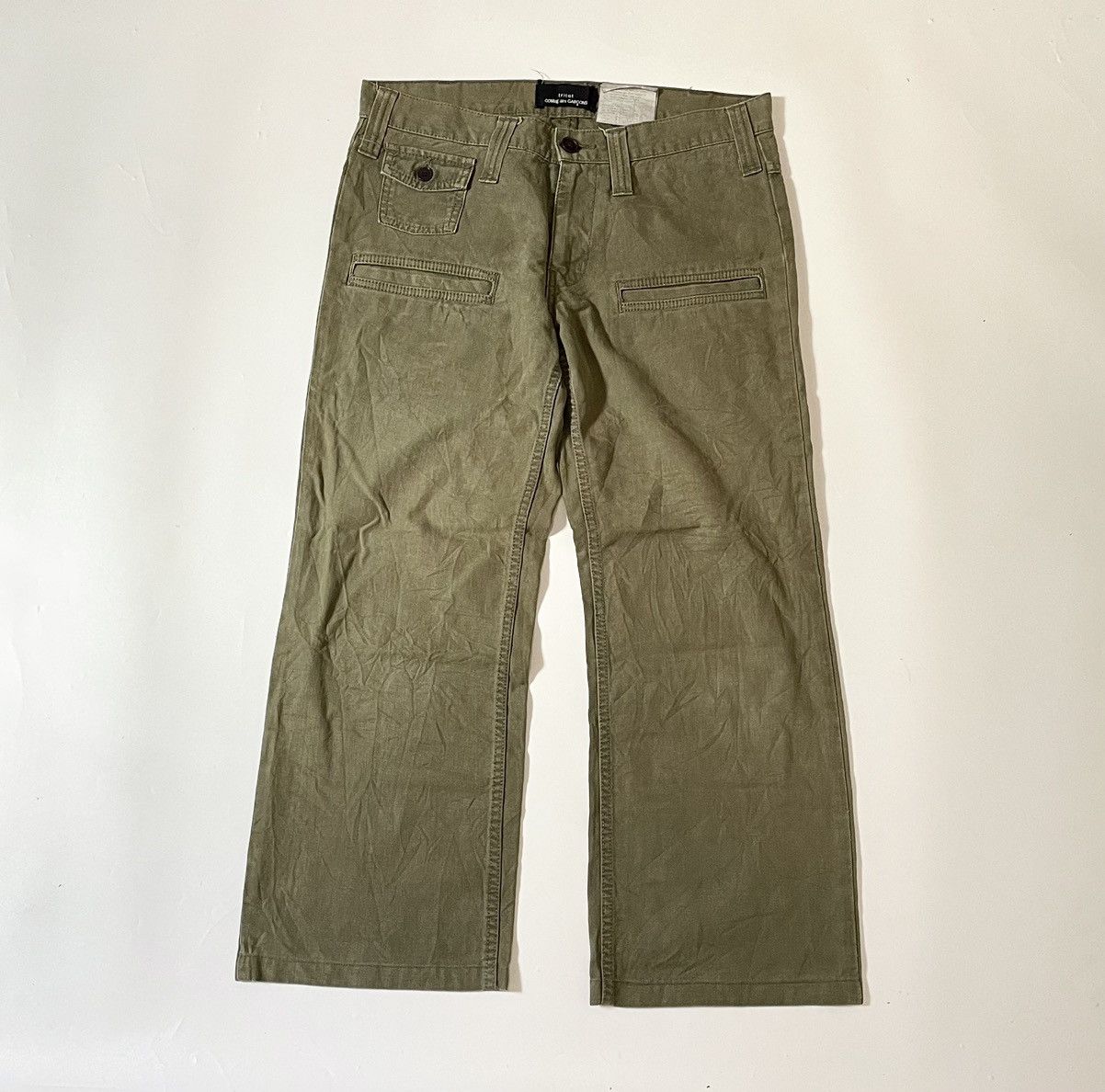 image of Comme Des Garcons x Comme Des Garcons Homme Tricot Cdg Ad07 Multipockets Military Trousers in Milta