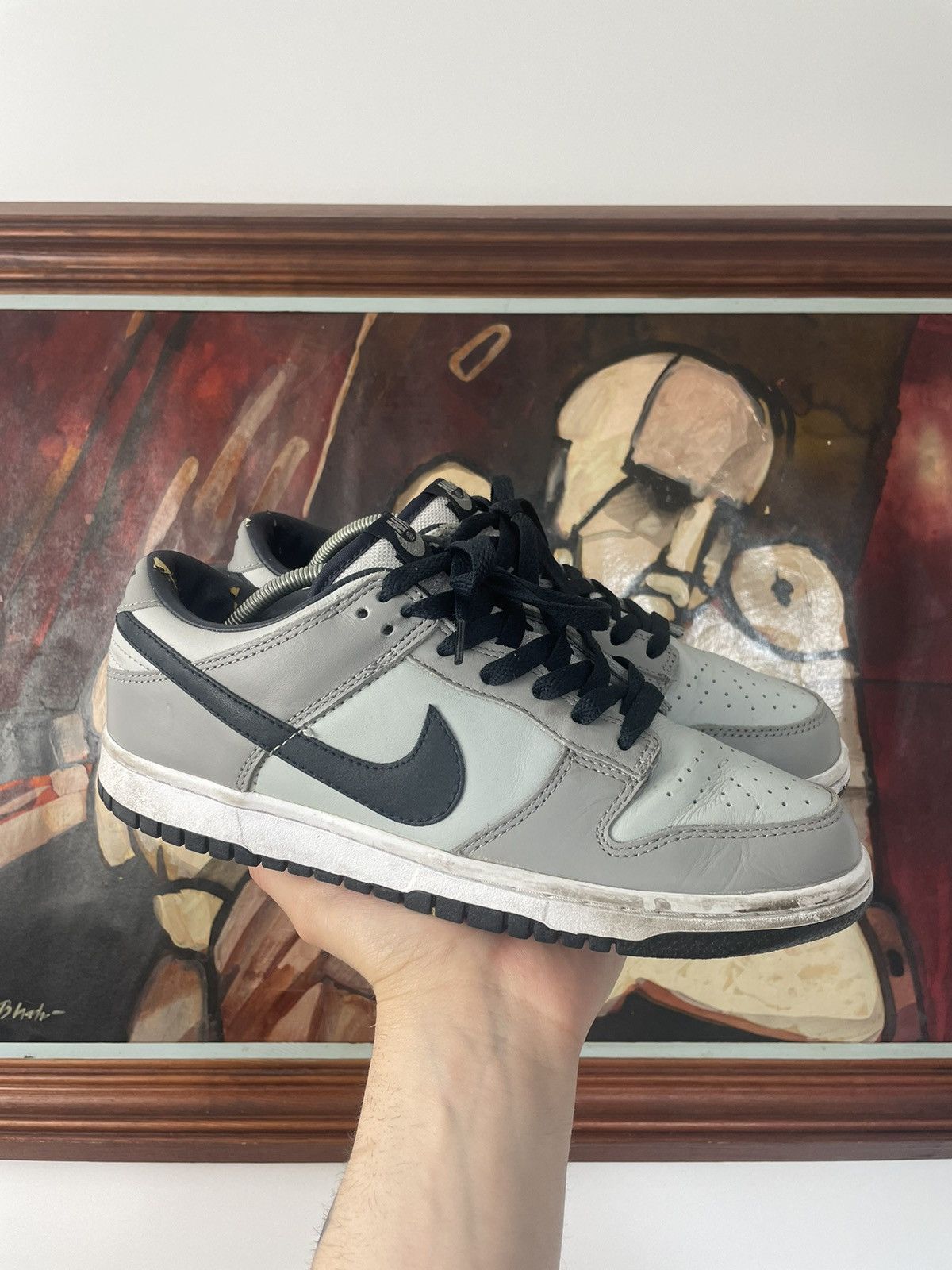 Nike Nike Dunk Low Y2k Vintage 2004 Leather Sneakers Hype Rare Size US 8 / EU 41 - 3 Thumbnail