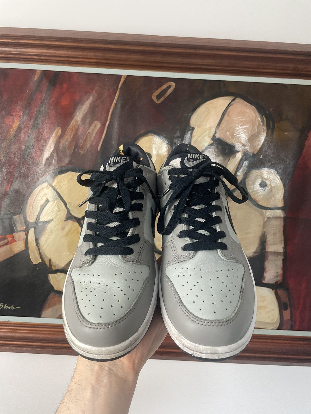 Nike Nike Dunk Low Y2k Vintage 2004 Leather Sneakers Hype Rare Size US 8 / EU 41 - 2 Thumbnail