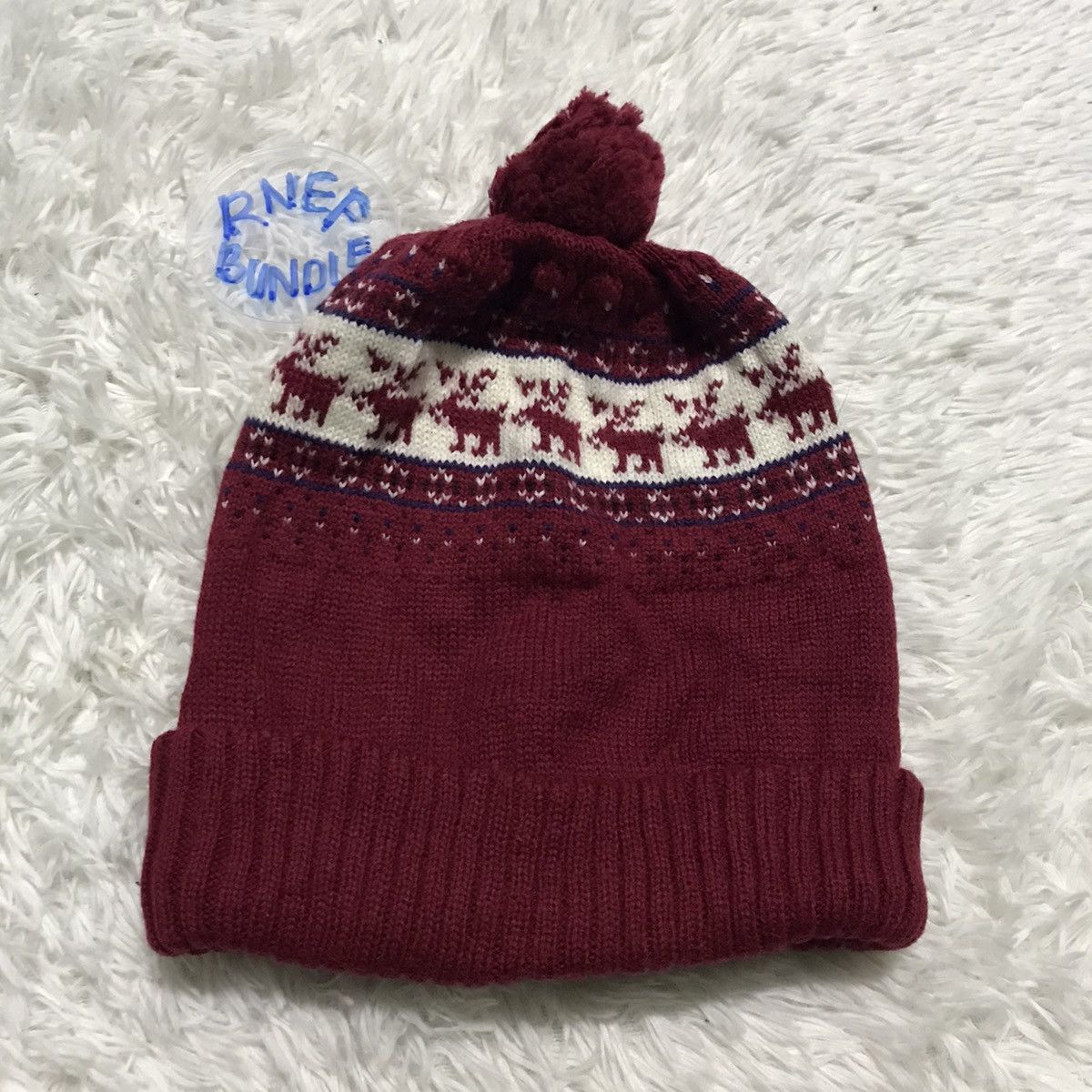 Japanese Brand Navajo design beanie hat snow cap made in Japan Size ONE SIZE - 1 Thumbnail