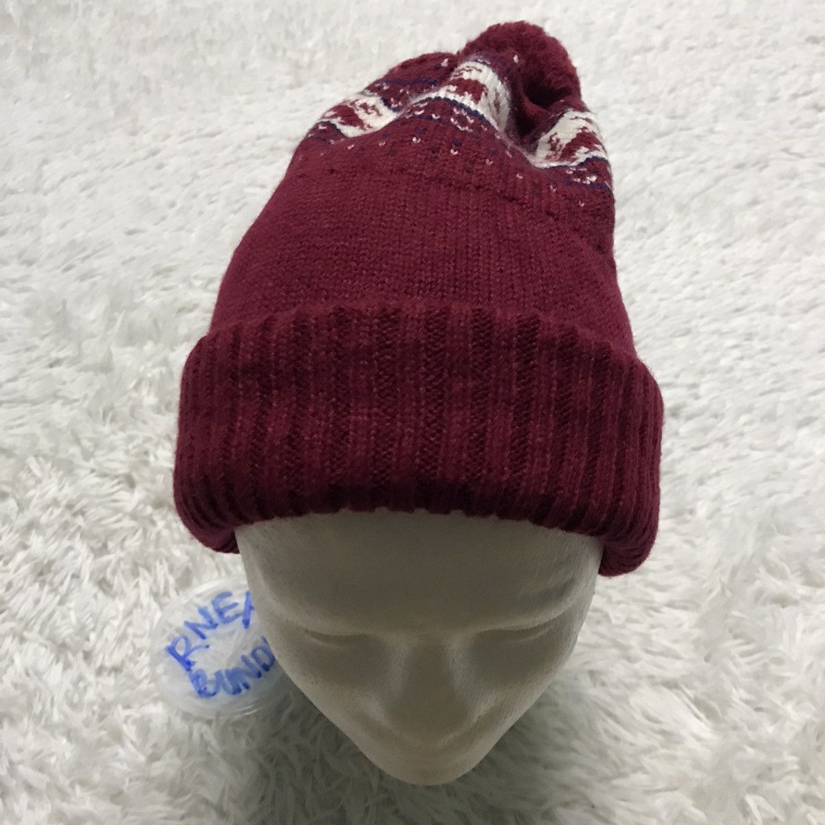 Japanese Brand Navajo design beanie hat snow cap made in Japan Size ONE SIZE - 8 Thumbnail