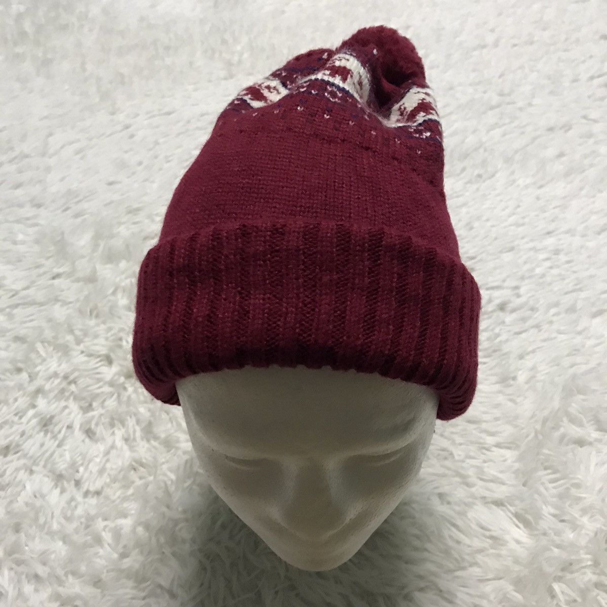 Japanese Brand Navajo design beanie hat snow cap made in Japan Size ONE SIZE - 7 Thumbnail