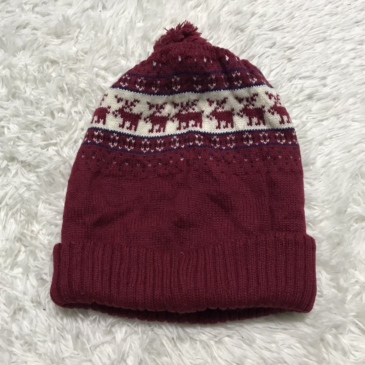 Japanese Brand Navajo design beanie hat snow cap made in Japan Size ONE SIZE - 3 Thumbnail