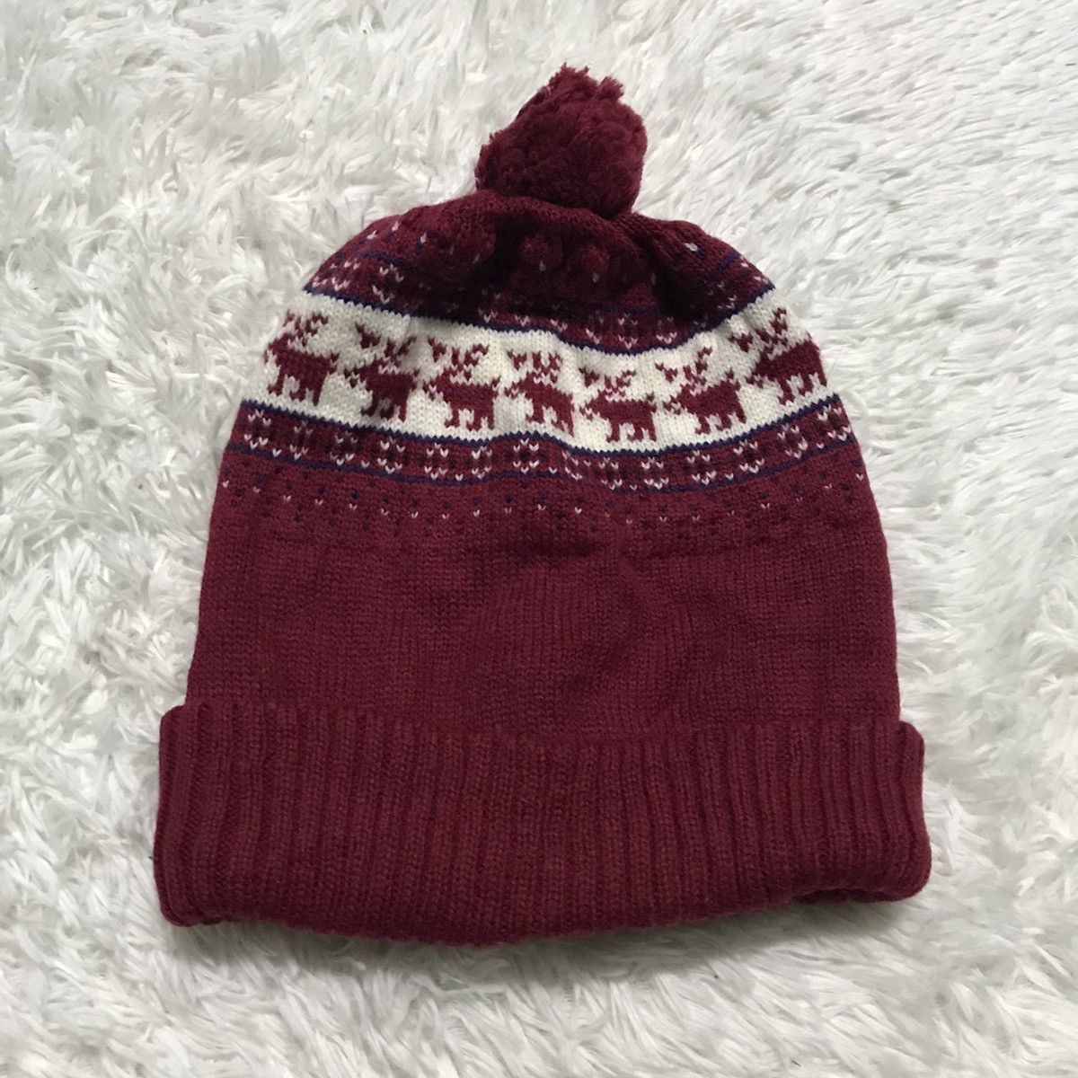 Japanese Brand Navajo design beanie hat snow cap made in Japan Size ONE SIZE - 2 Thumbnail